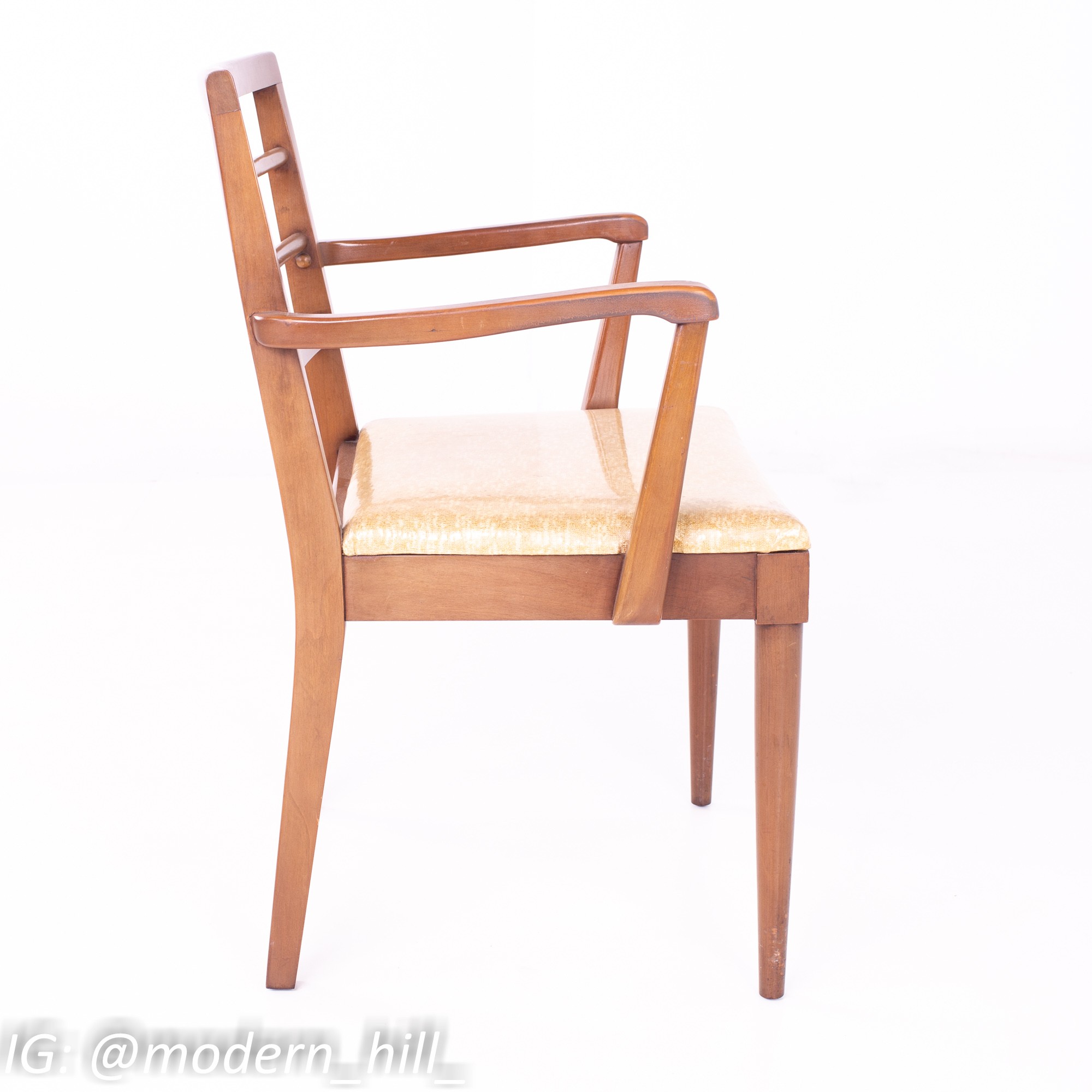 Morganton Mid Century Ladderback Cherry Dining Chairs - Pair