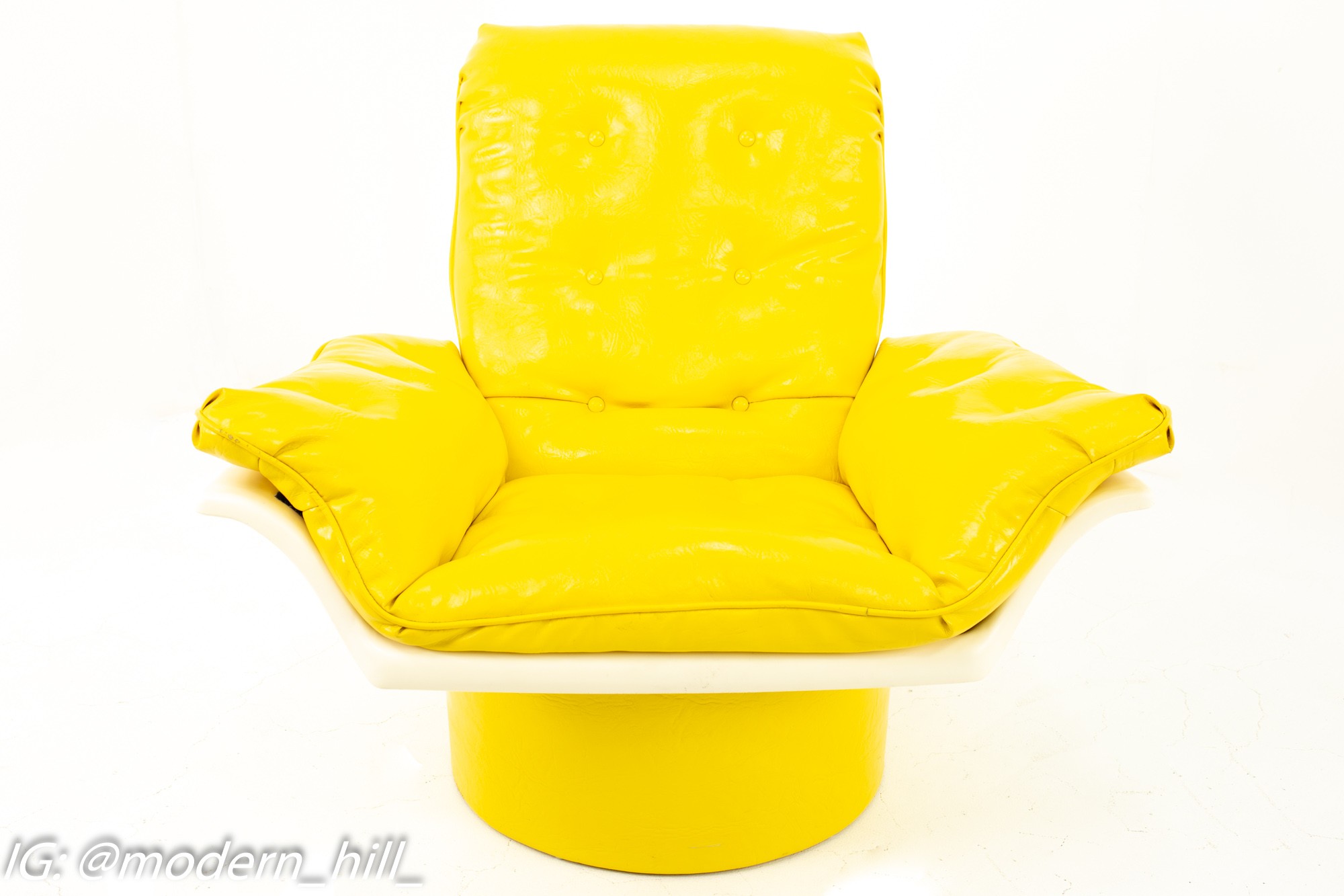 Images | Mid Century Modern Furniture - Mid Century Furniture Chicago Furtimo Mid Century Yellow Chair with Base