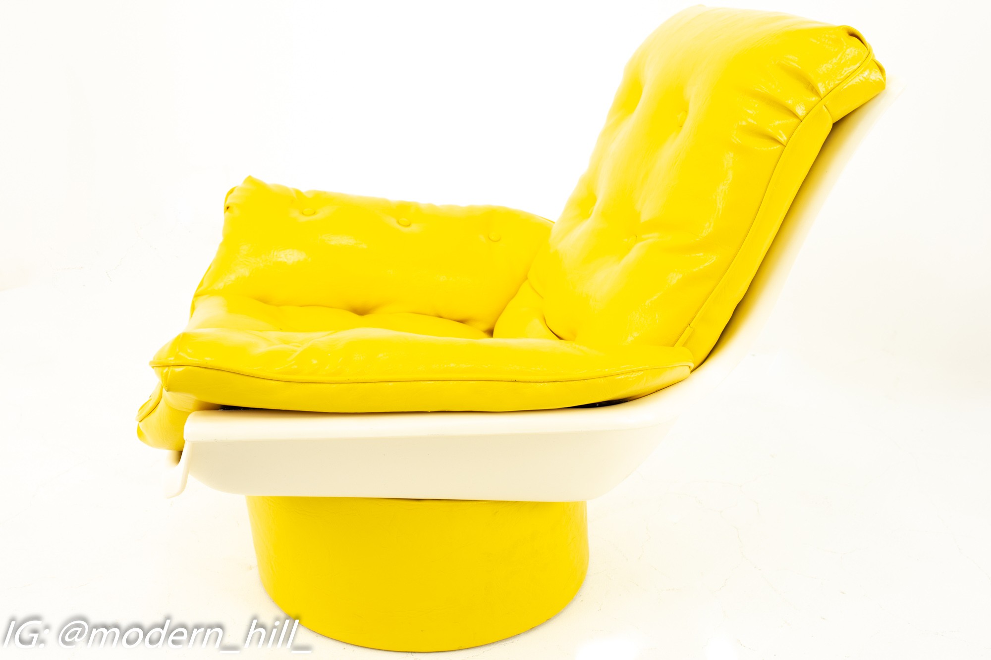 Images | Mid Century Modern Furniture - Mid Century Furniture Chicago Furtimo Mid Century Yellow Chair with Base