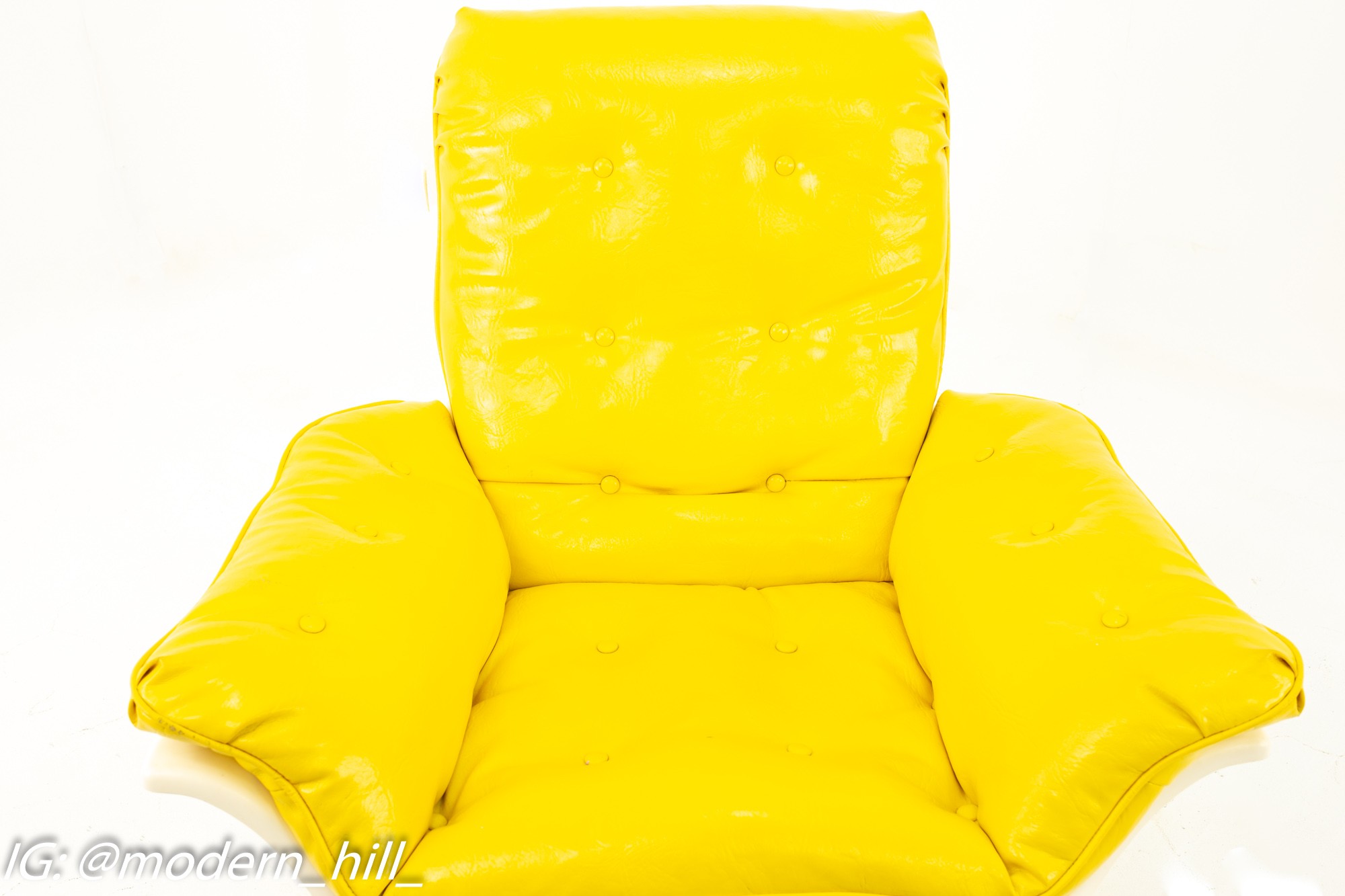 Images | Mid Century Modern Furniture - Mid Century Furniture Chicago Furtimo Mid Century Yellow Chair with Base