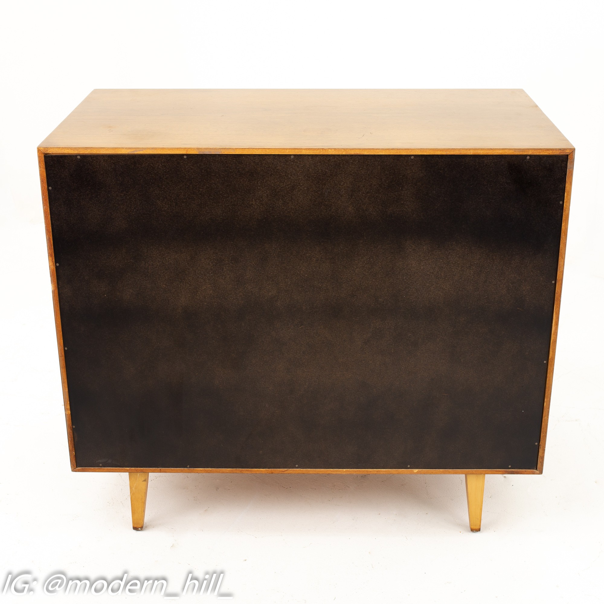 George Nelson for Herman Miller Mid Century Walnut 4 Drawer Dresser Chest