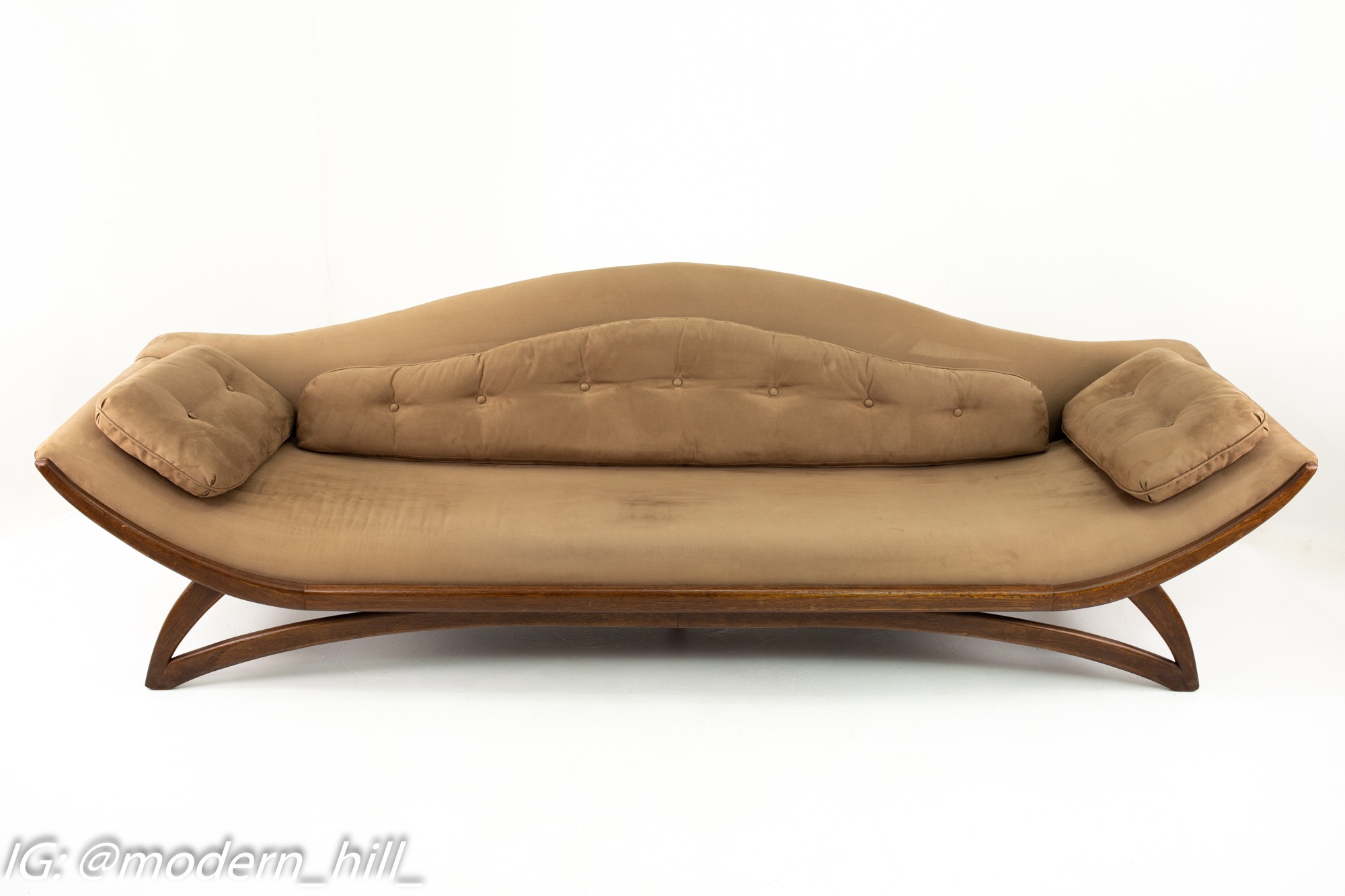 Adrian Pearsall Mid Century Camel Back Sofa