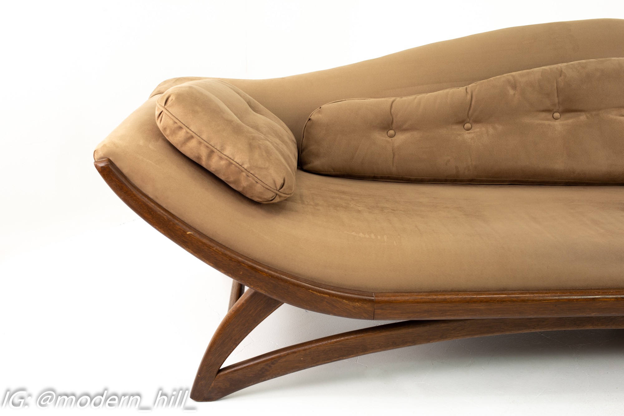 Adrian Pearsall Mid Century Camel Back Sofa