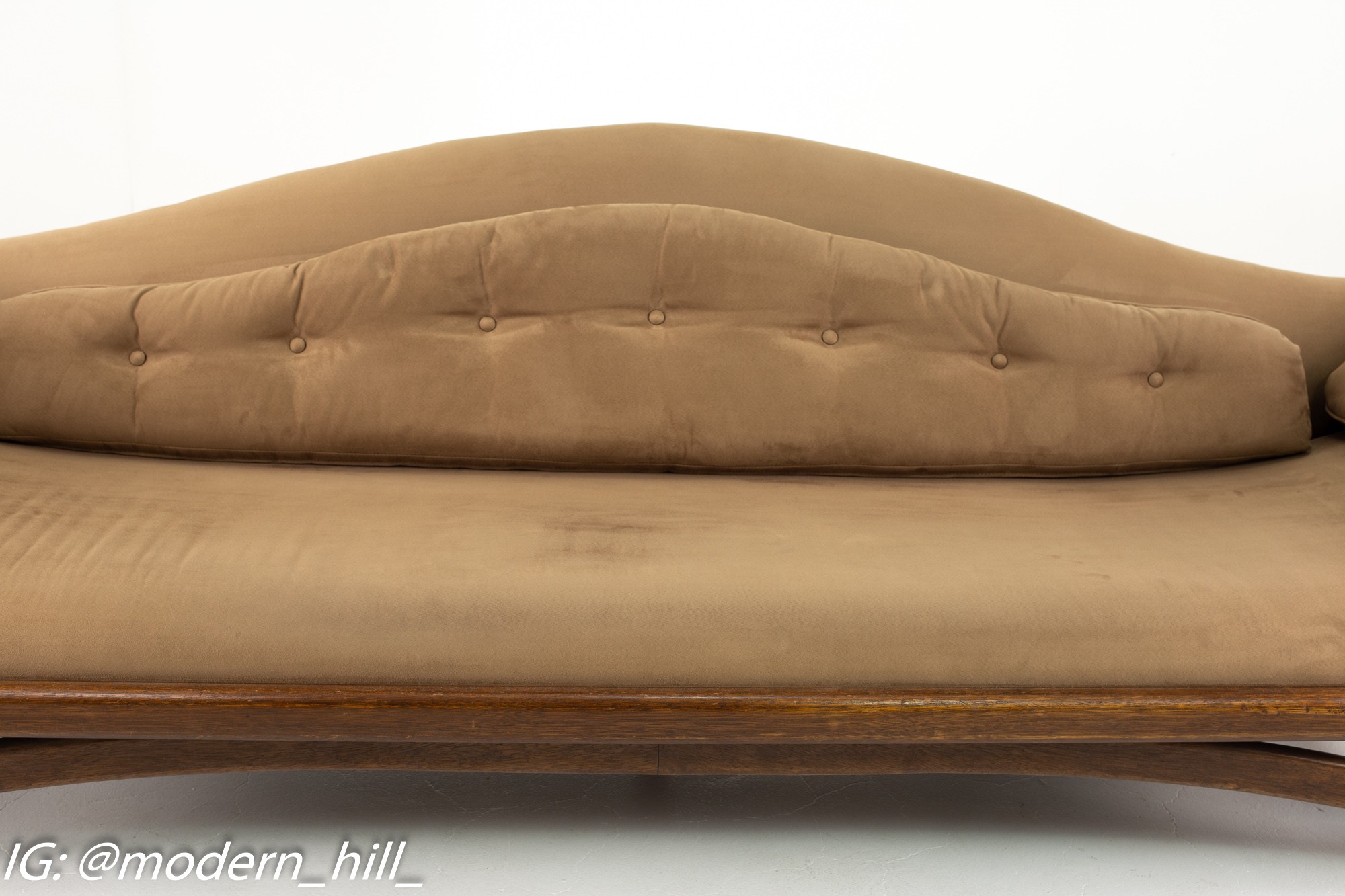 Adrian Pearsall Mid Century Camel Back Sofa