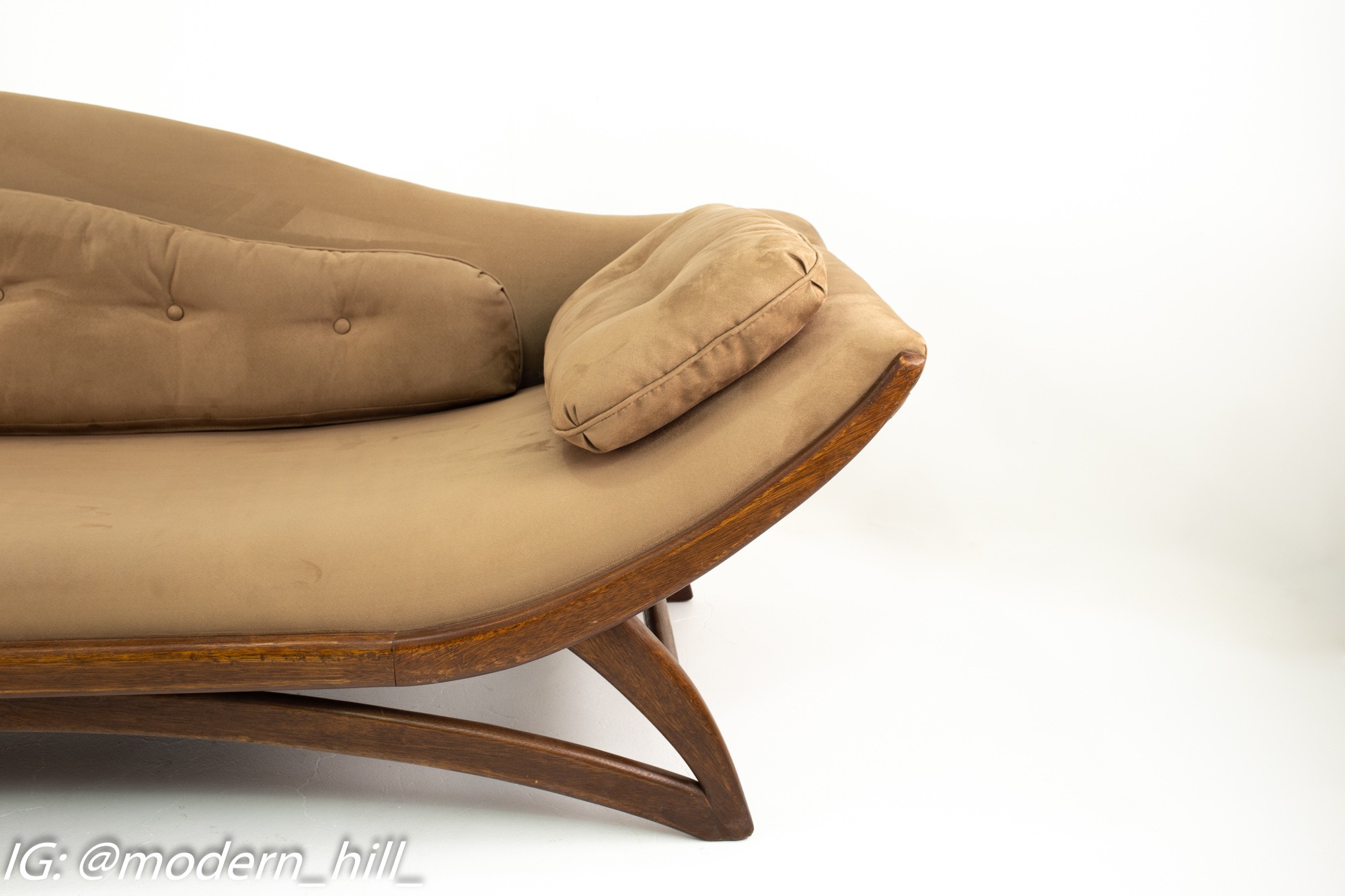 Adrian Pearsall Mid Century Camel Back Sofa