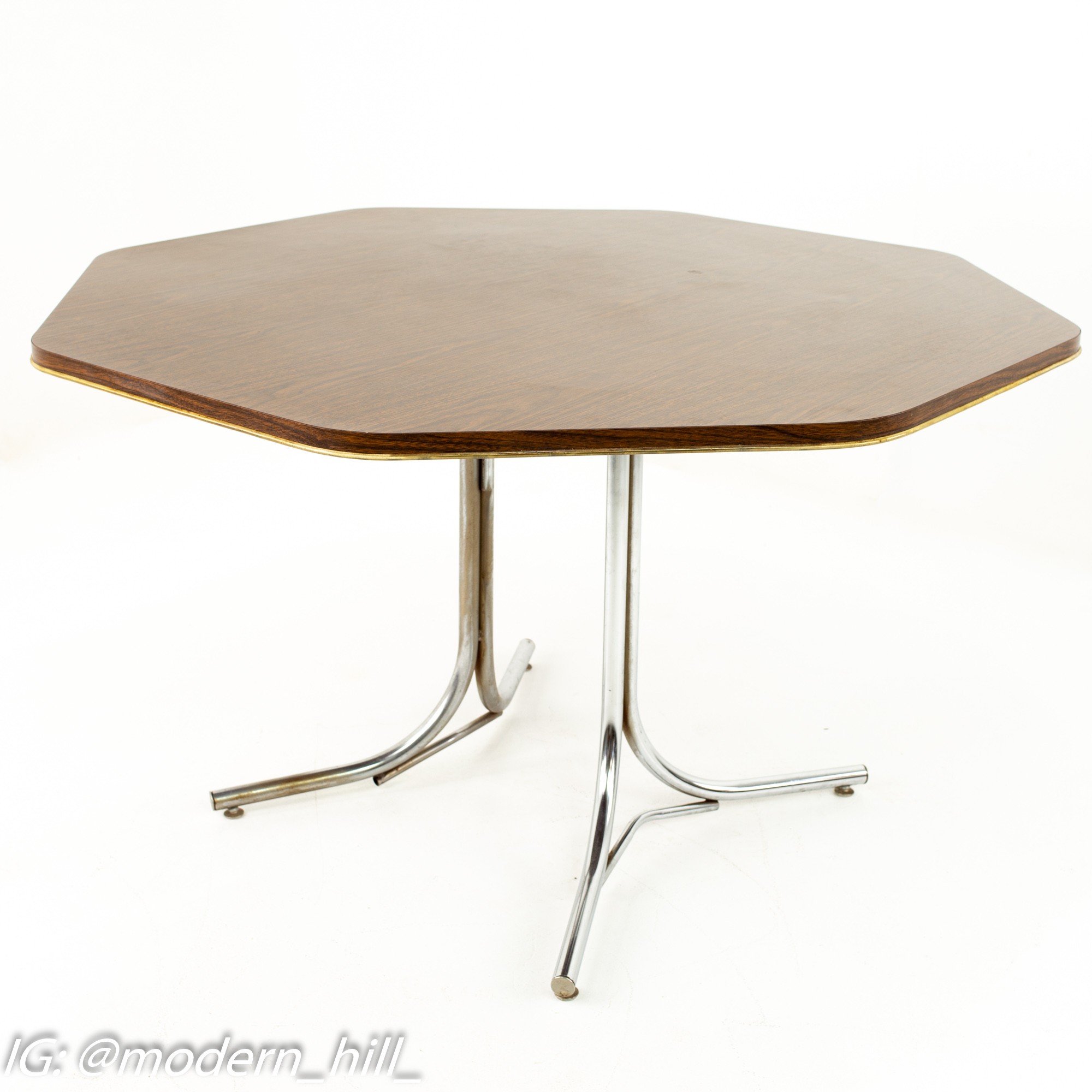Chromcraft Mid Century Octagonal Formica Top Table