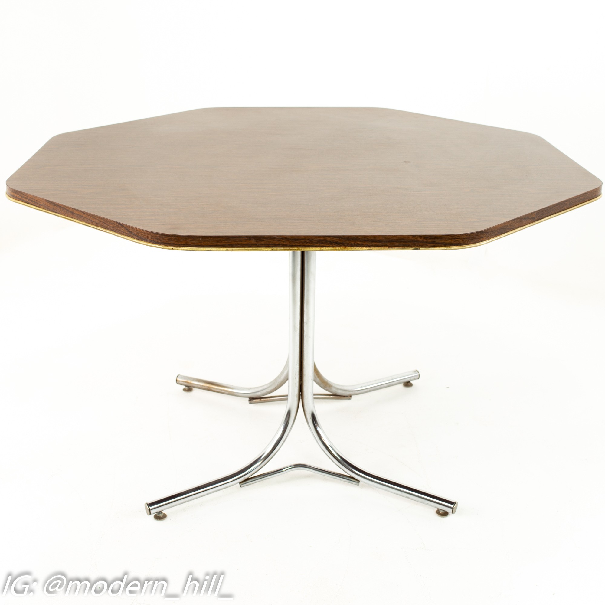 Chromcraft Mid Century Octagonal Formica Top Table