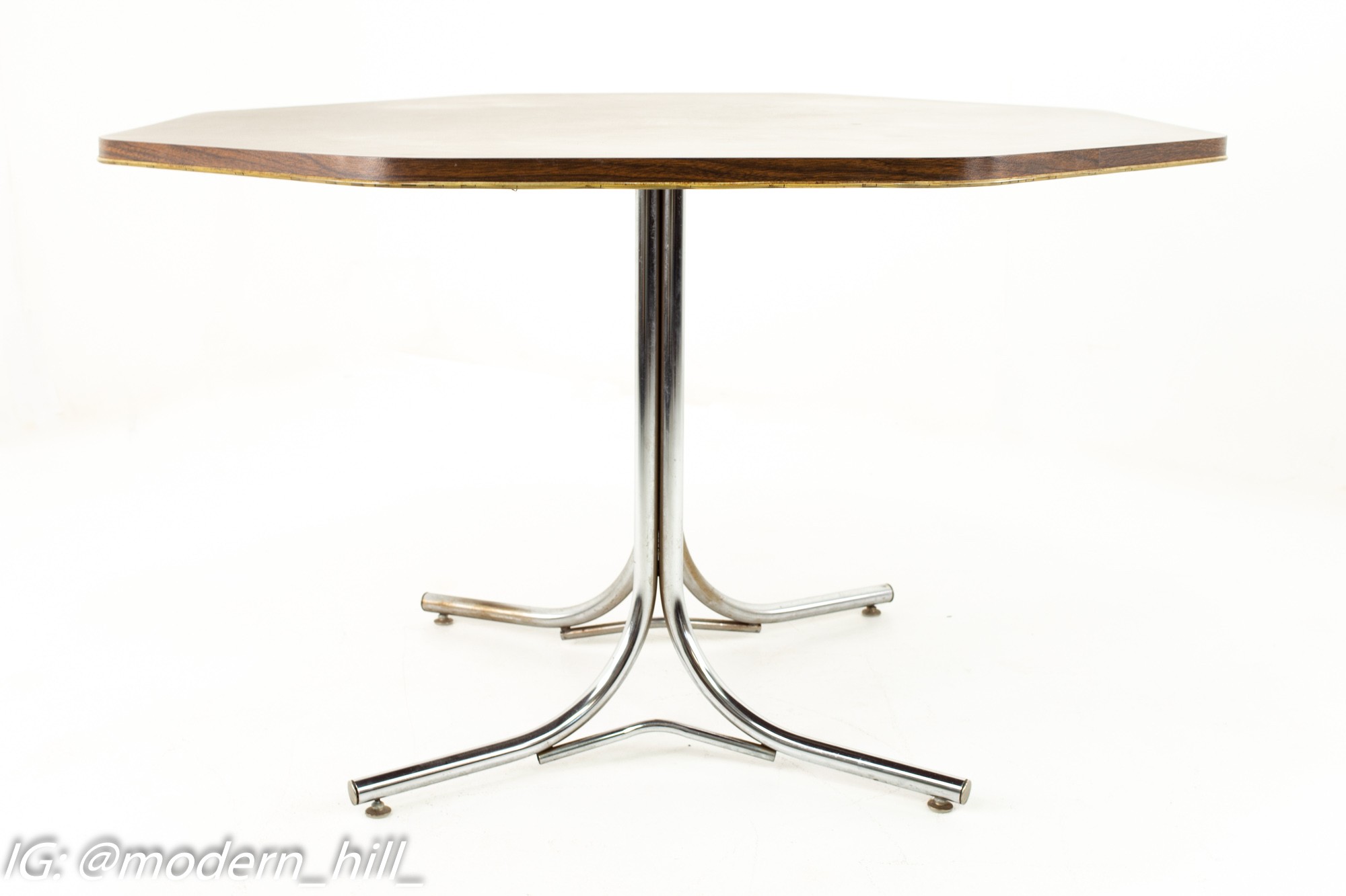 Chromcraft Mid Century Octagonal Formica Top Table