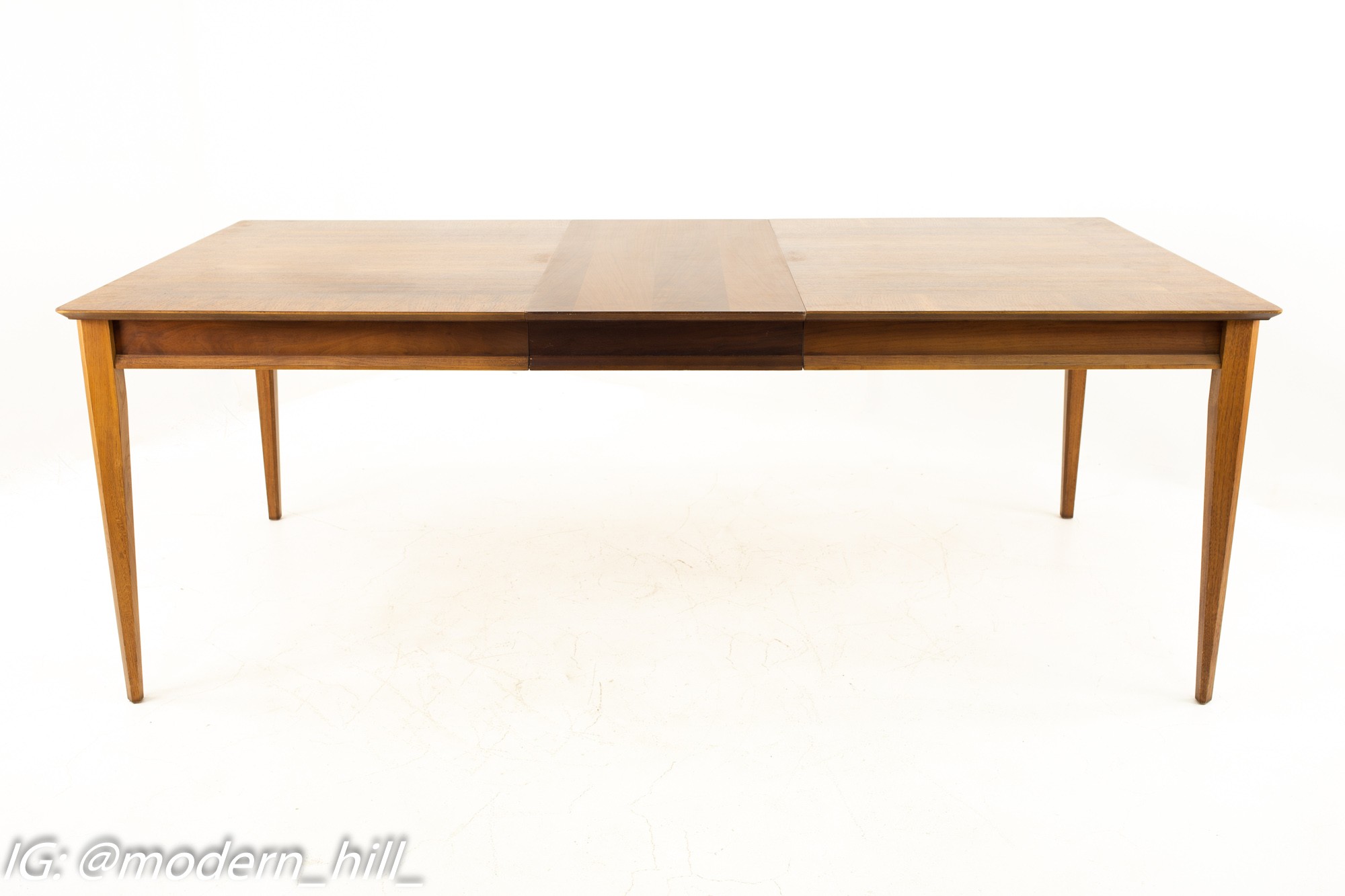 Lane First Edition Mid Century Rectangular Walnut 10 Person Dining Table