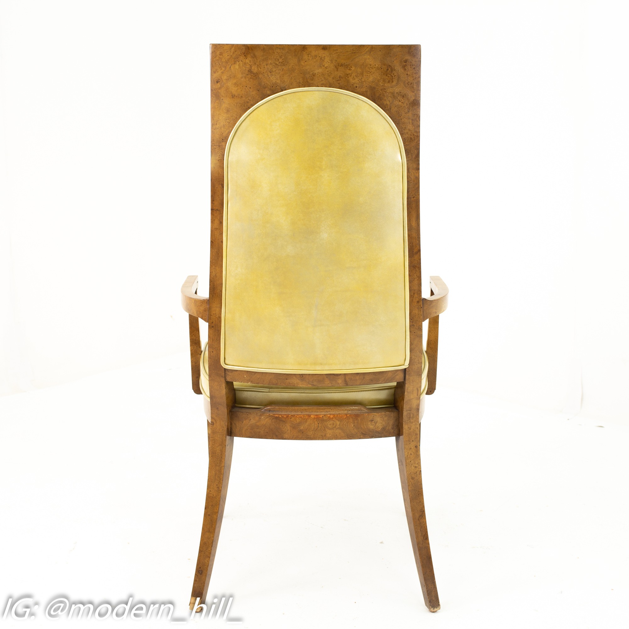 French louis xvi yellow velvet side chair