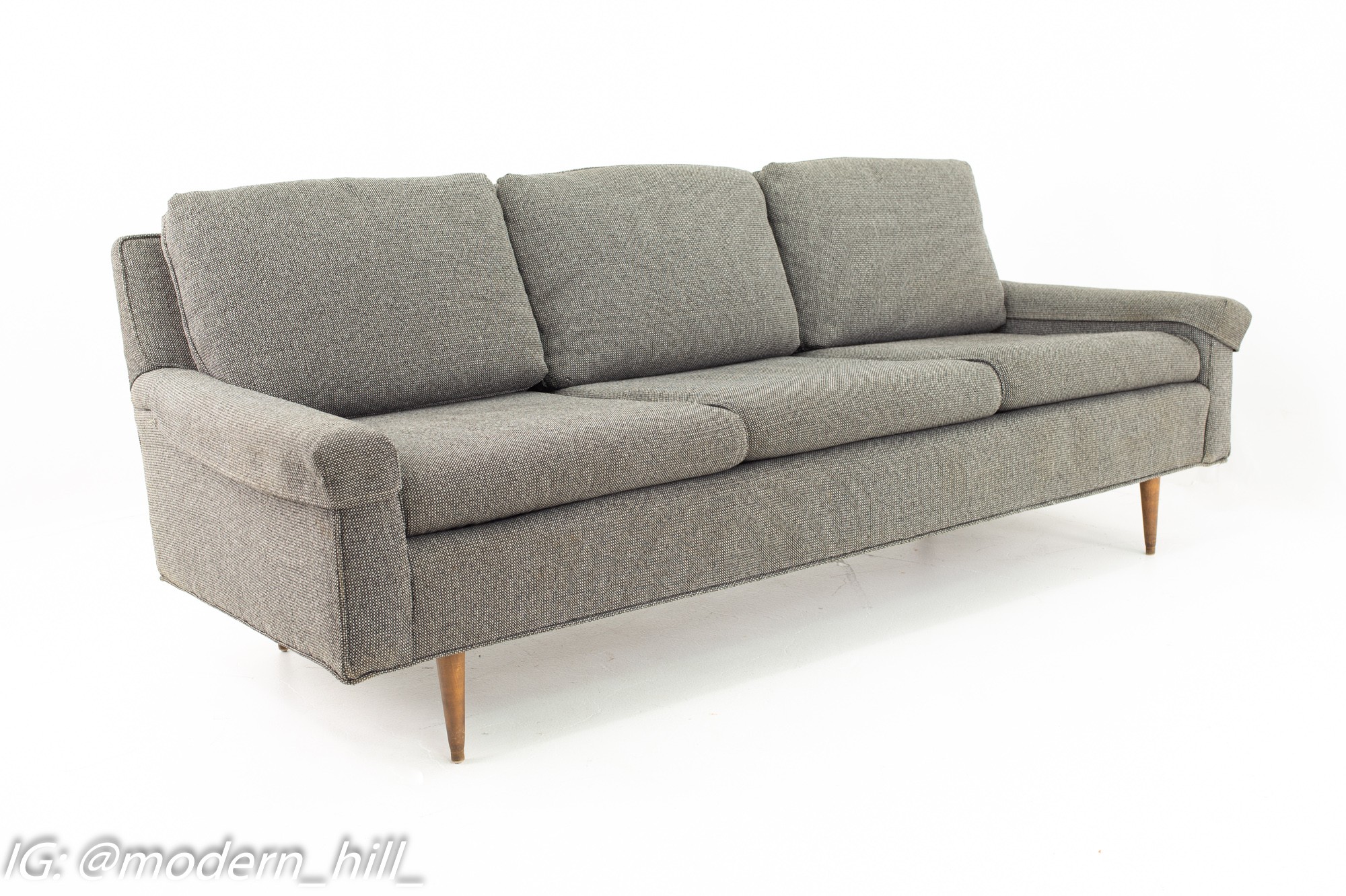 Milo Baughman Style Mid Century Custom Sofa