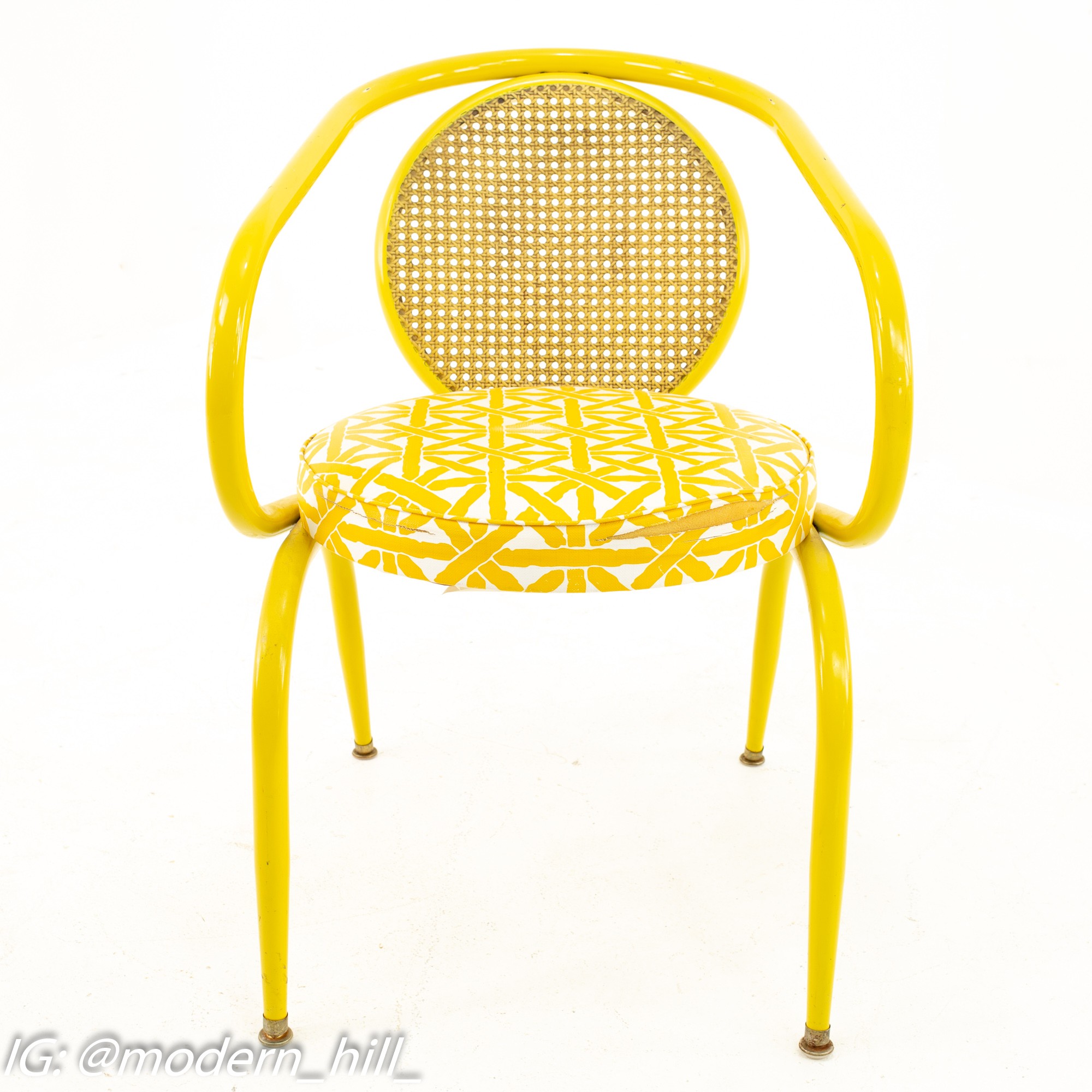 Images | Mid Century Modern Furniture - Mid Century Furniture Chicago Howell Mid Century Yellow Chairs - Pair