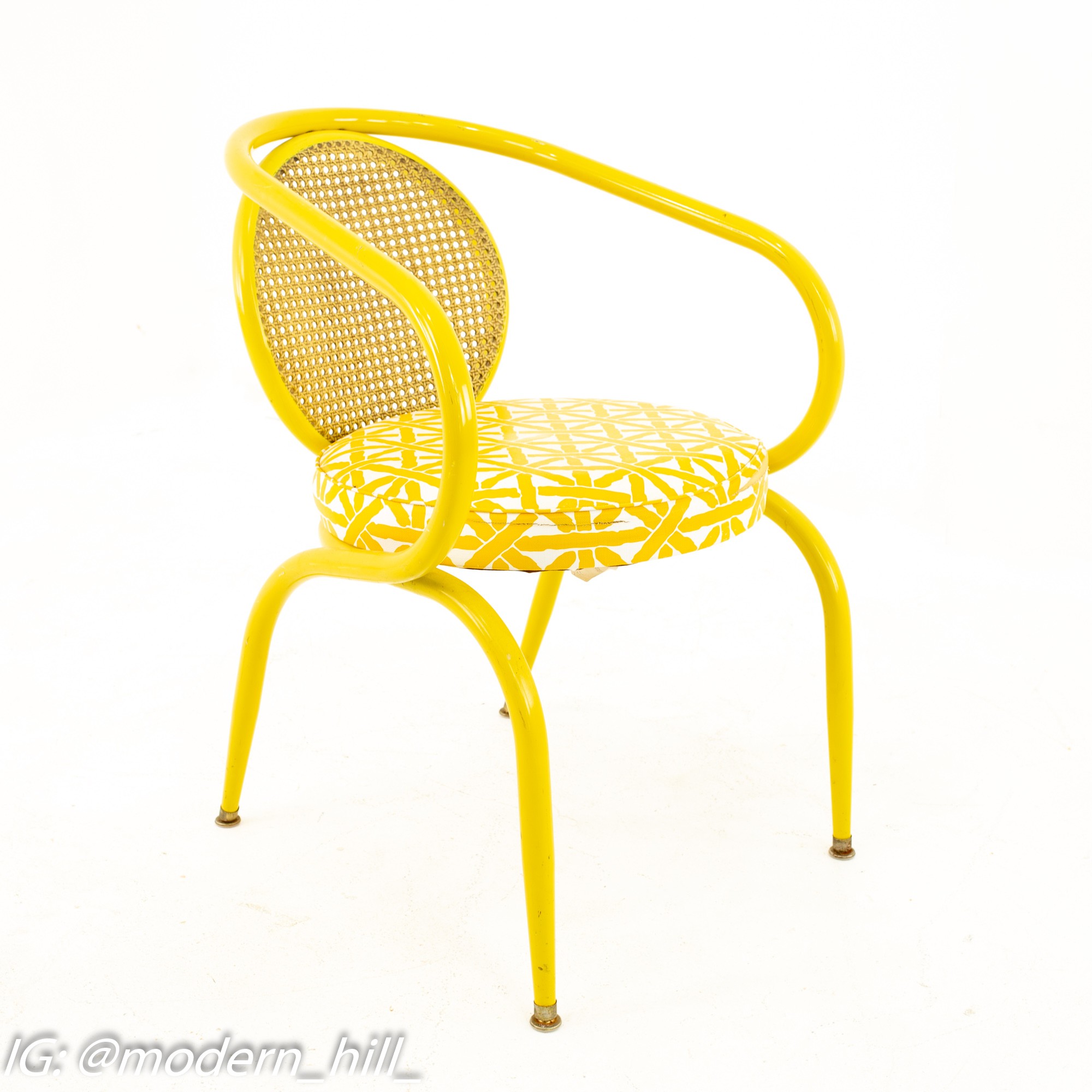Images | Mid Century Modern Furniture - Mid Century Furniture Chicago Howell Mid Century Yellow Chairs - Pair