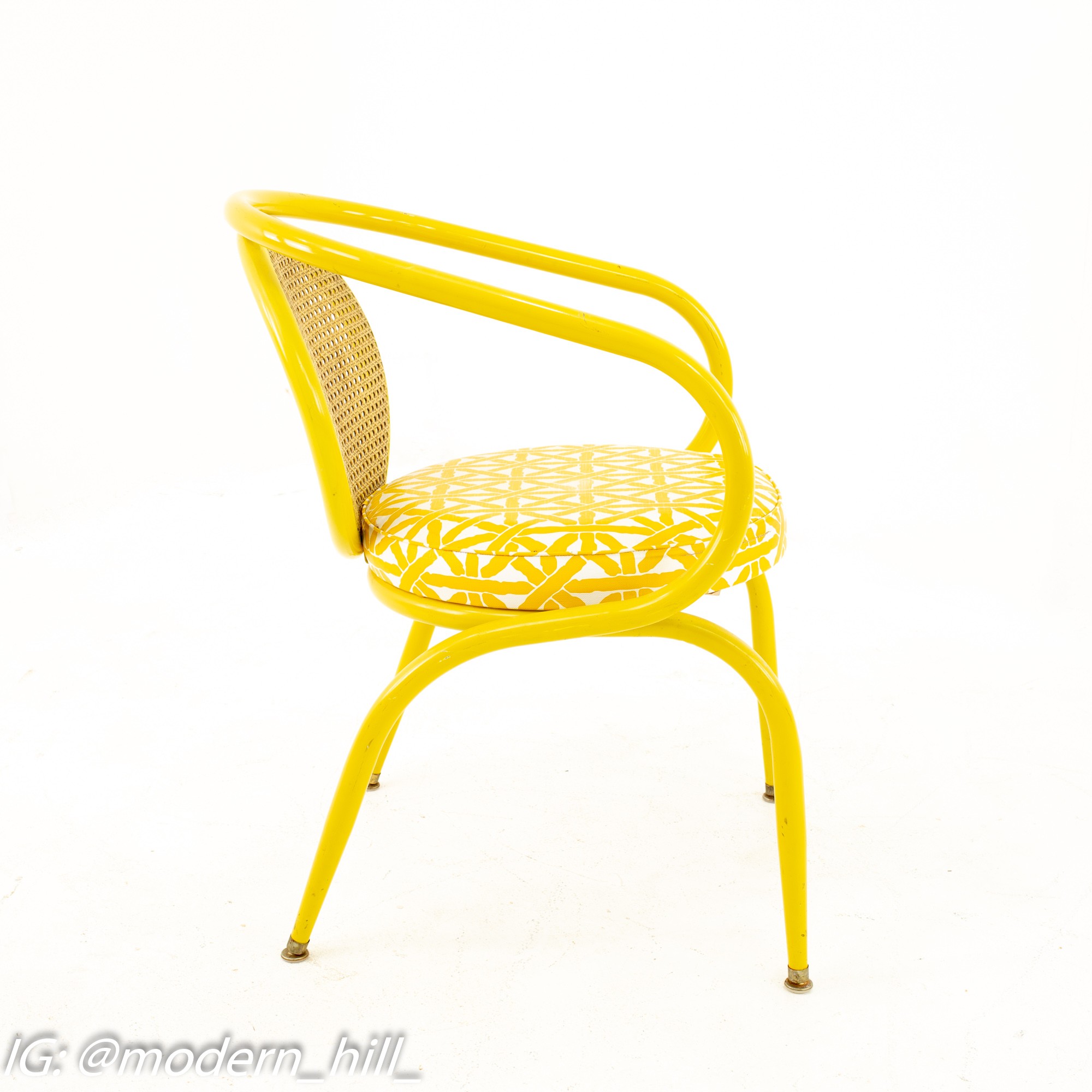 Images | Mid Century Modern Furniture - Mid Century Furniture Chicago Howell Mid Century Yellow Chairs - Pair