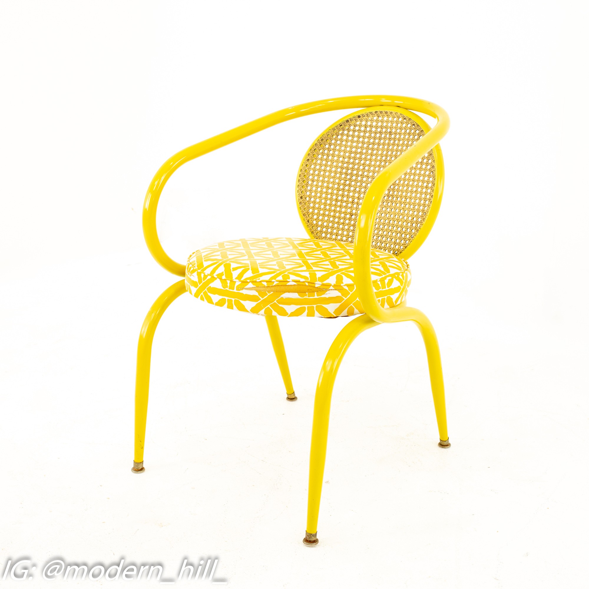 Images | Mid Century Modern Furniture - Mid Century Furniture Chicago Howell Mid Century Yellow Chairs - Pair