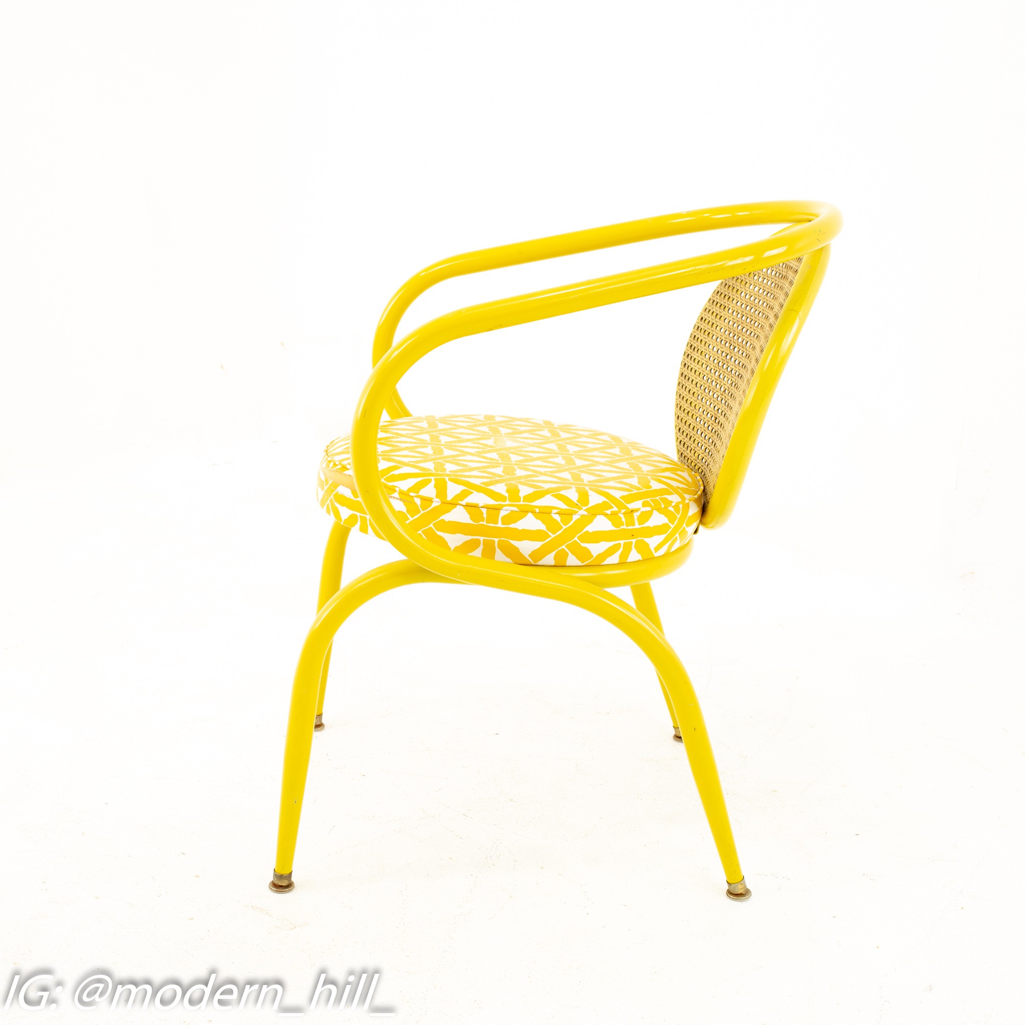 Images | Mid Century Modern Furniture - Mid Century Furniture Chicago Howell Mid Century Yellow Chairs - Pair