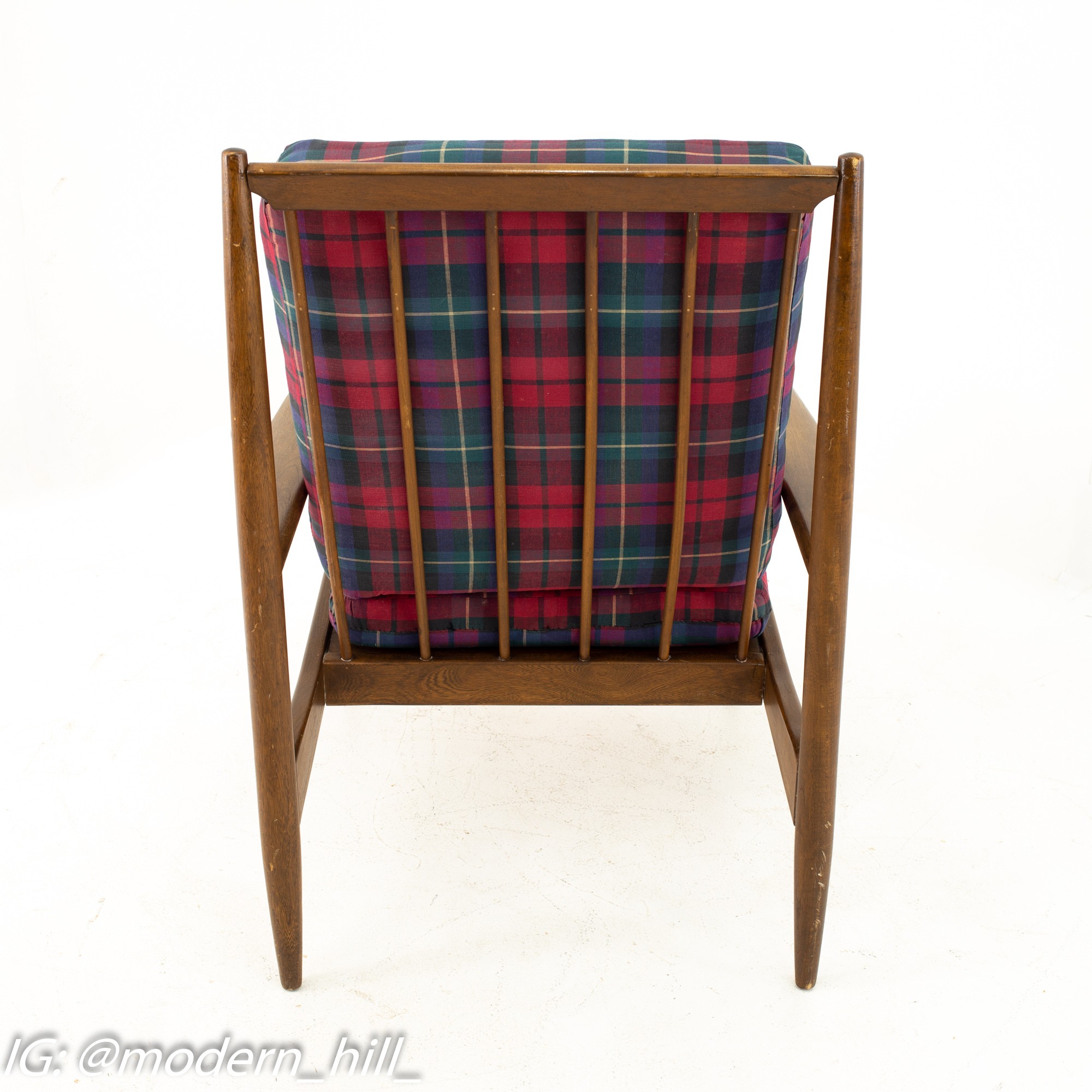 Viko Baumritter Danish Style Mid Century Walnut Lounge Chairs - Pair