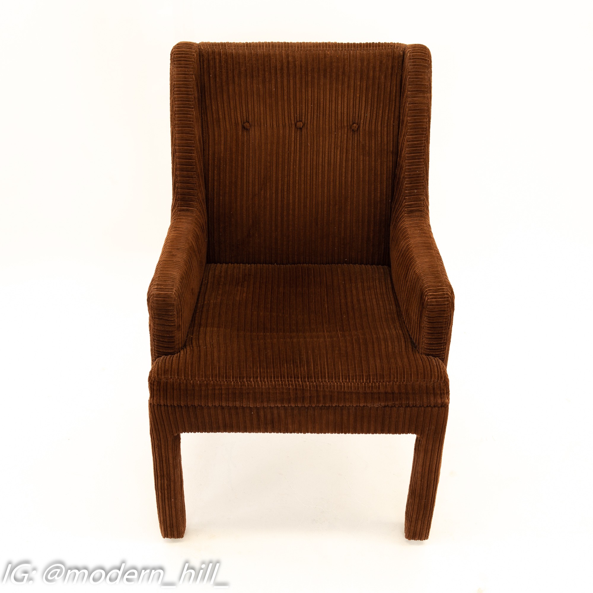 Milo Baughman Style Mid Century Dining Chairs - Set of 6