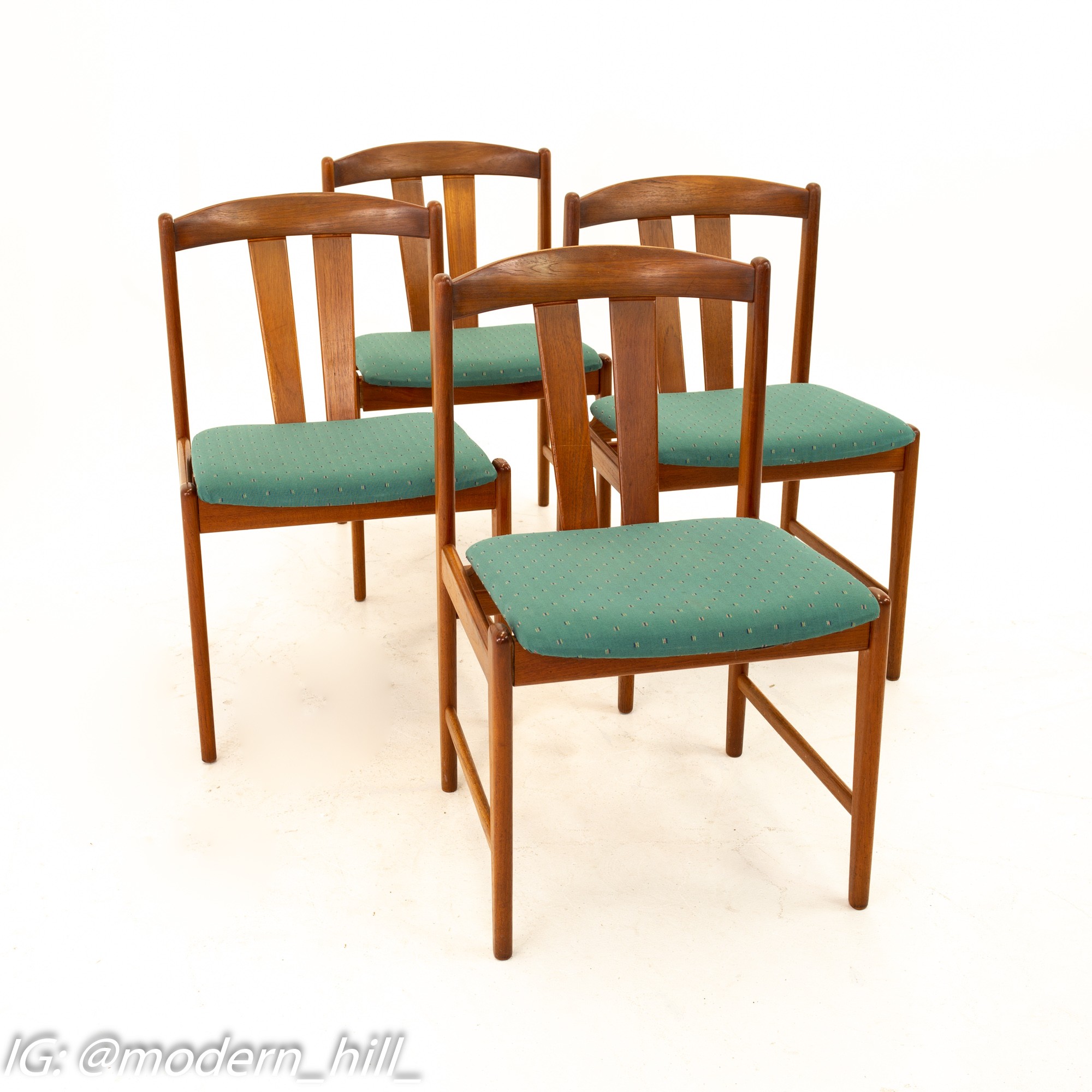 Mid Century Teak Dining Chairs - Set of 4