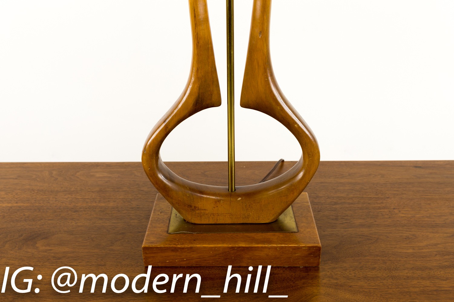 Unique Mid-century Wood Table Lamp