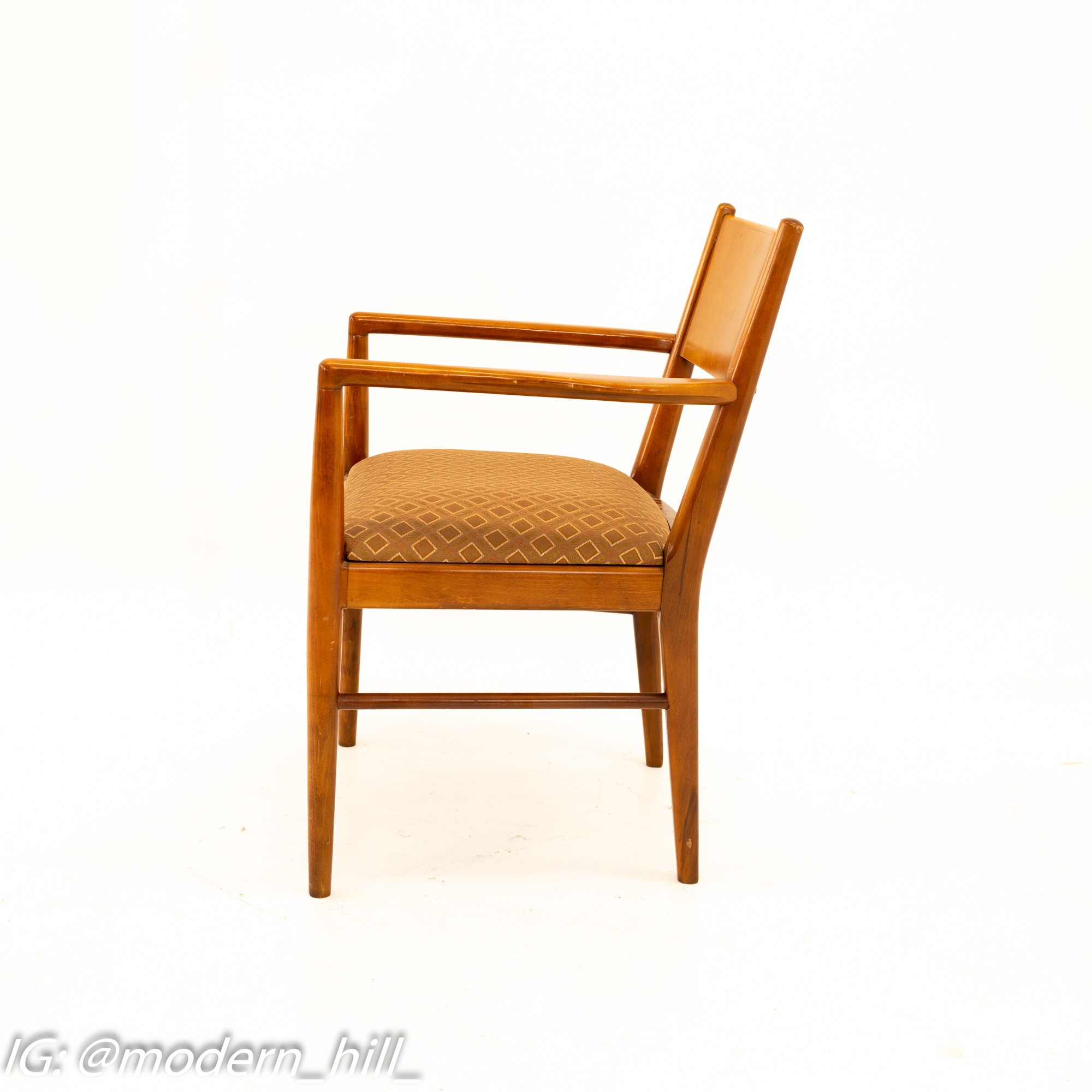 Broyhill Style Mid Century Walnut Dining Chairs - Set of 5