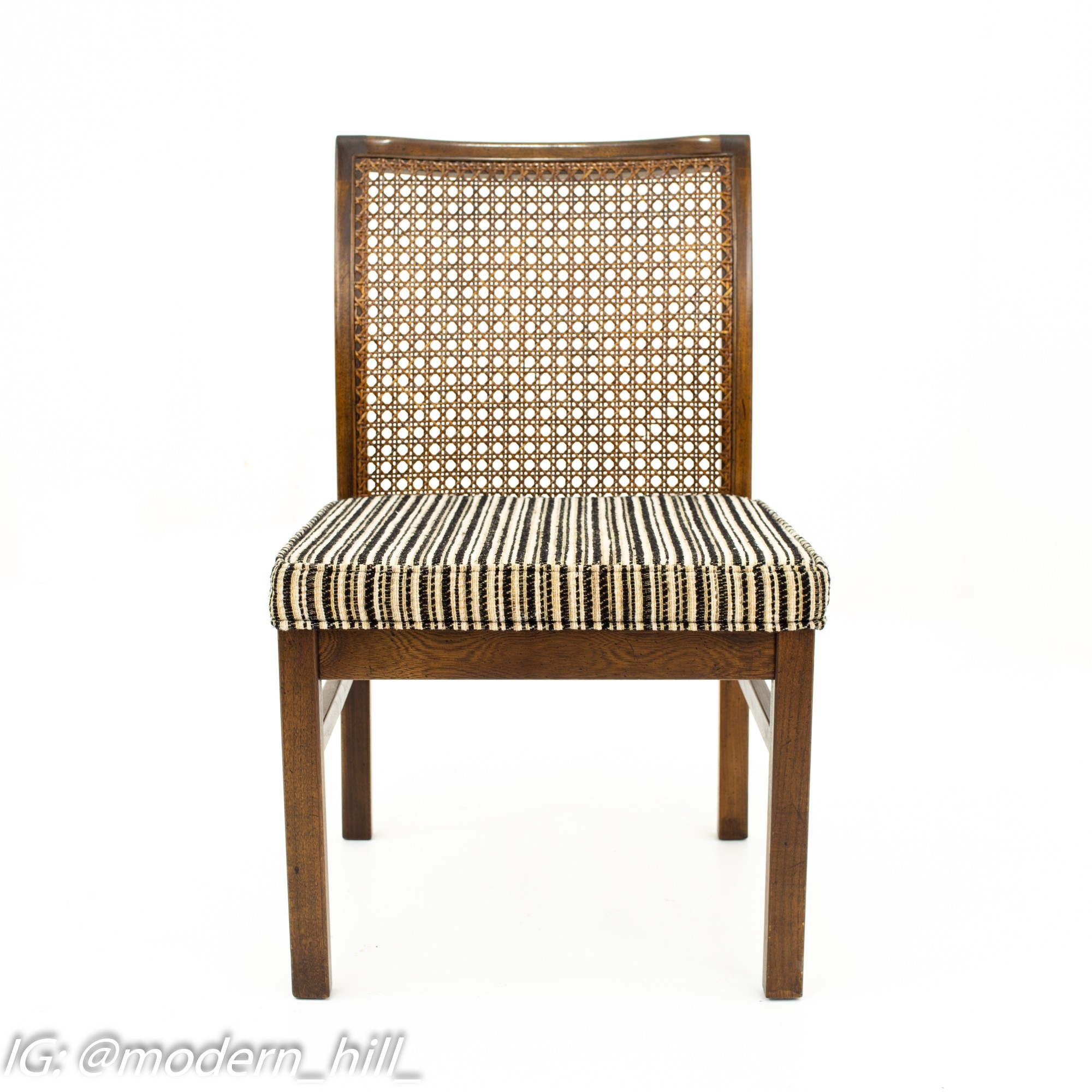 Images | Mid Century Modern Furniture - Mid Century Furniture Chicago Lane Mid Century Cane Backed Walnut Dining Chairs - Set of 6
