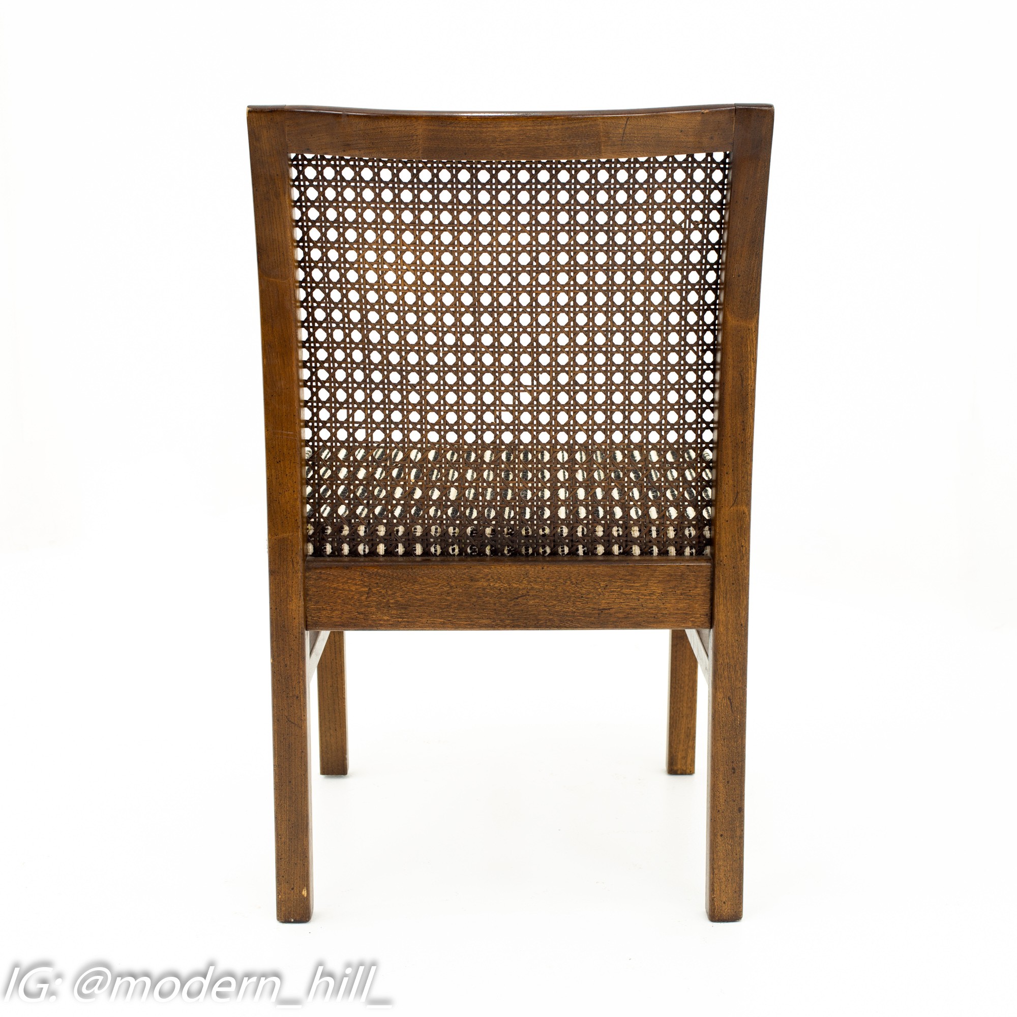 Images | Mid Century Modern Furniture - Mid Century Furniture Chicago Lane Mid Century Cane Backed Walnut Dining Chairs - Set of 6