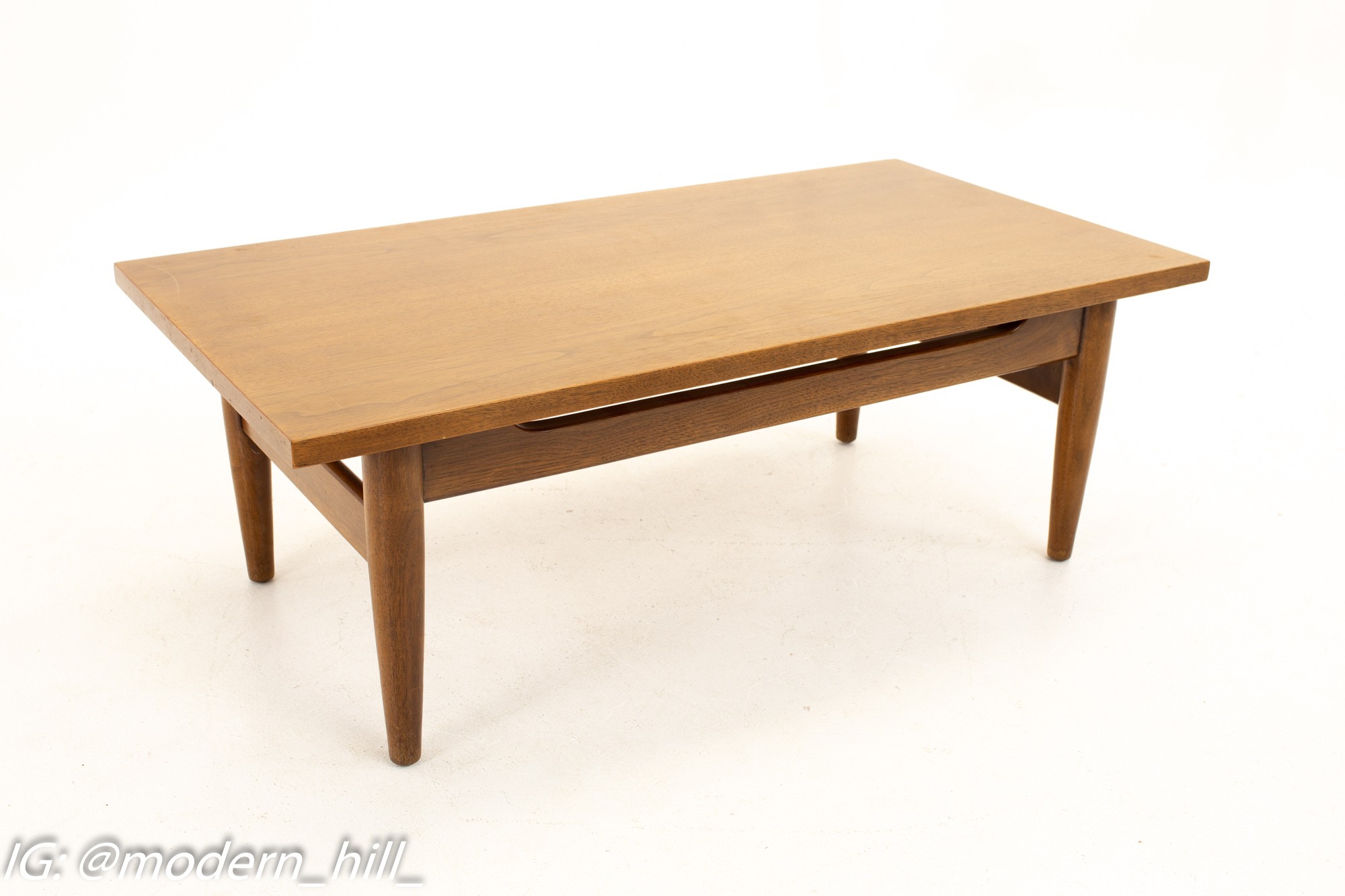 Images | Mid Century Modern Furniture - Mid Century Furniture Chicago Jens Risom Style Mid Century Walnut Coffee Table