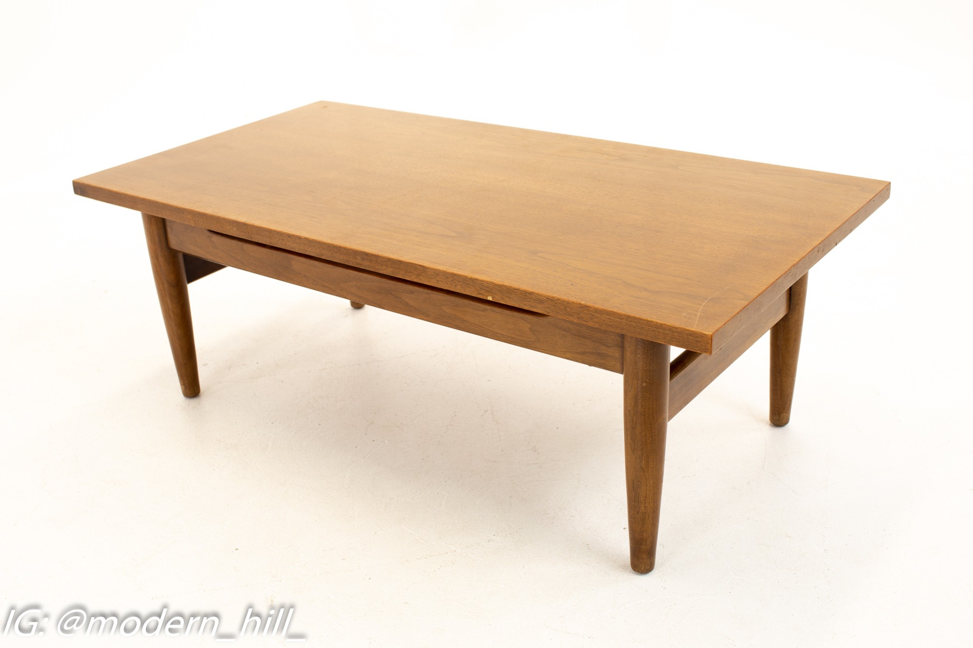Images | Mid Century Modern Furniture - Mid Century Furniture Chicago Jens Risom Style Mid Century Walnut Coffee Table