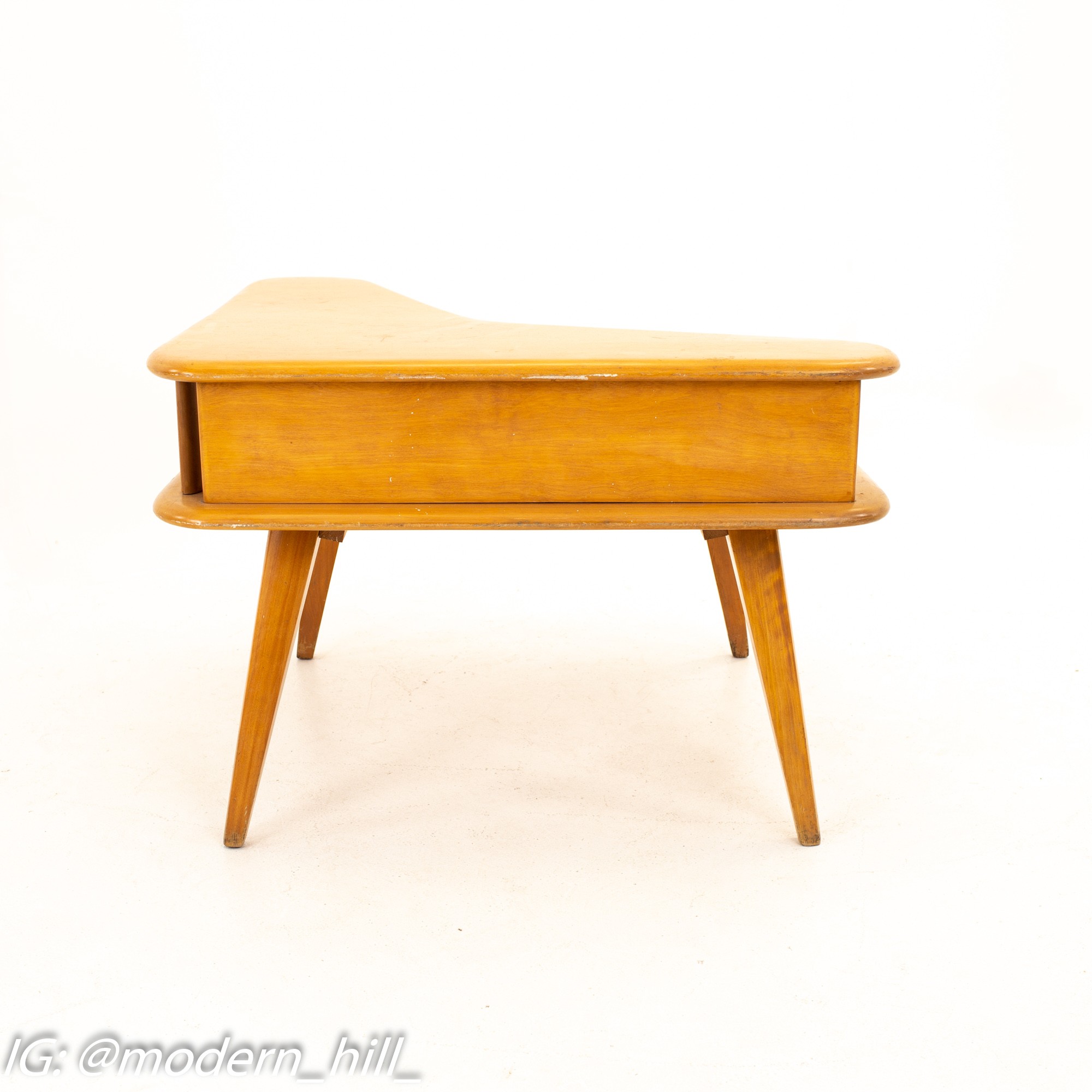 Images | Mid Century Modern Furniture - Mid Century Furniture Chicago Heywood-wakefield Mid Century Two Tier Square Side Table in Champagne