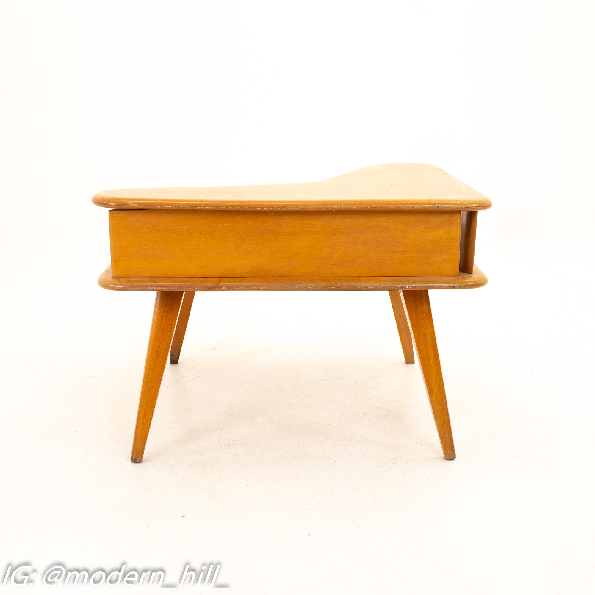 Images | Mid Century Modern Furniture - Mid Century Furniture Chicago Heywood-wakefield Mid Century Two Tier Square Side Table in Champagne