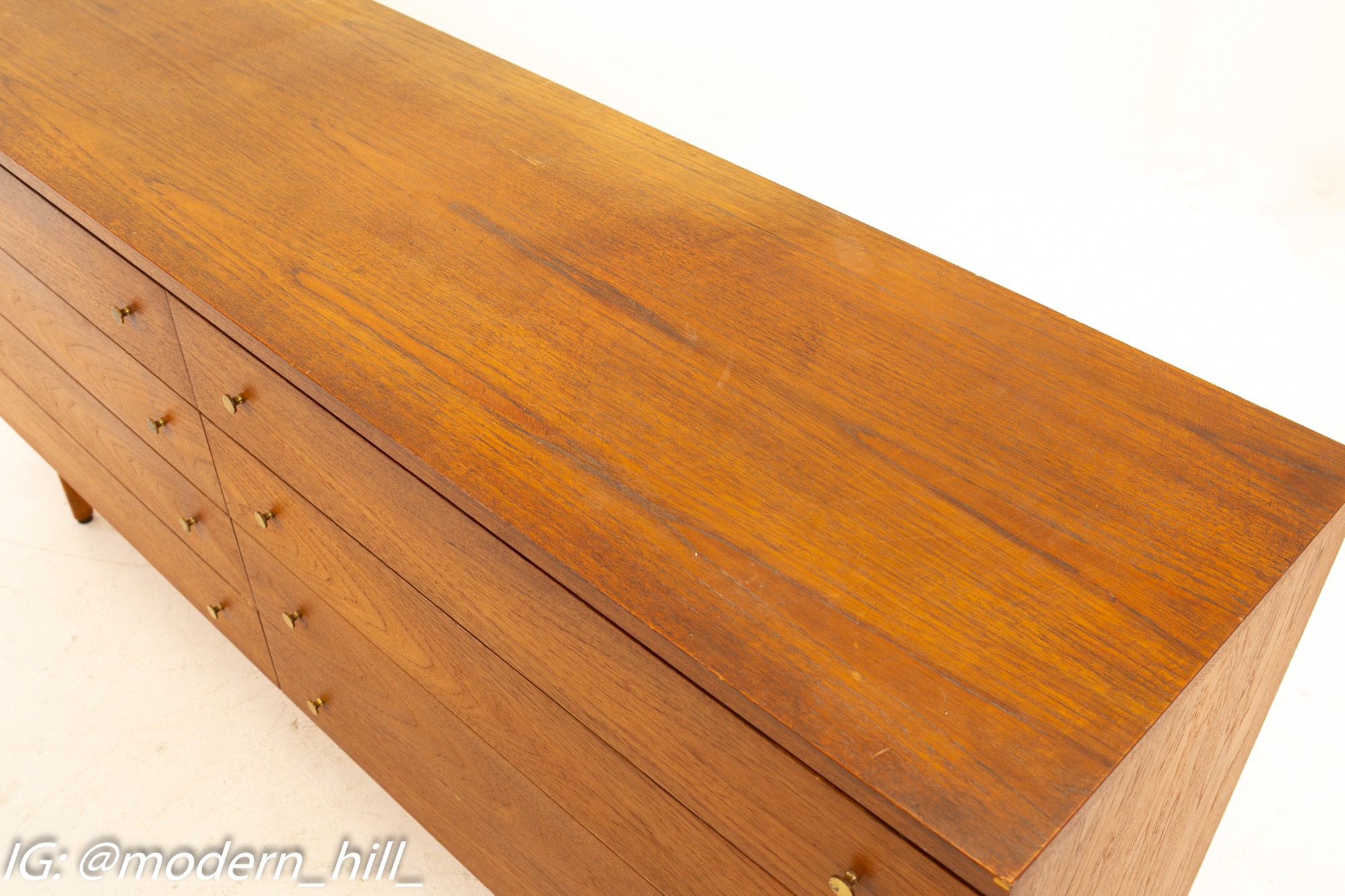 Paul McCobb for Calvin Irwin Collection Mid Century 8 Drawer Lowboy Dresser