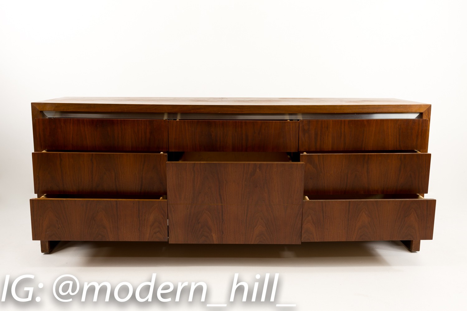 Milo Baughman for Dillingham Lowboy Chest of Drawers