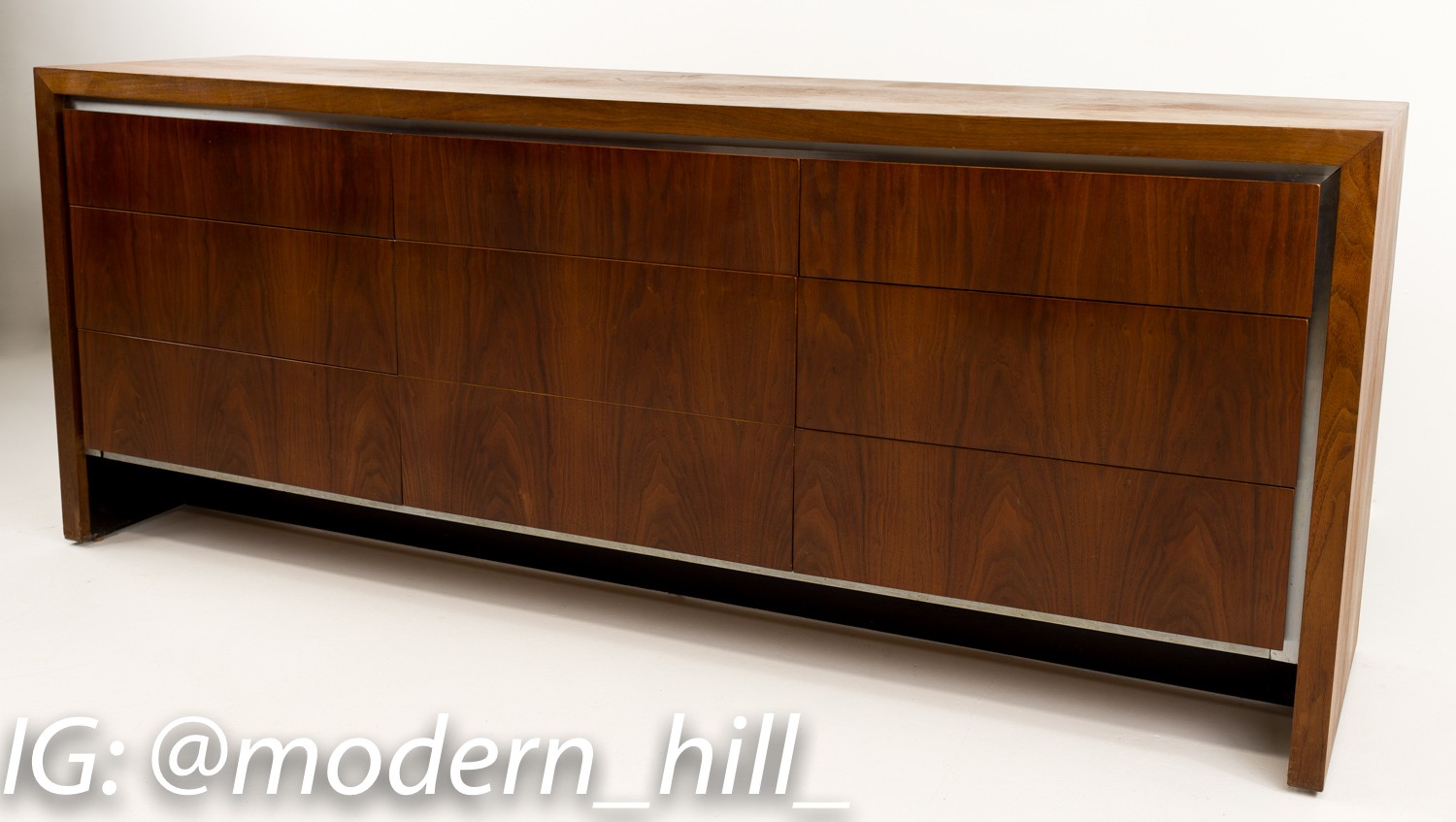 Milo Baughman for Dillingham Lowboy Chest of Drawers