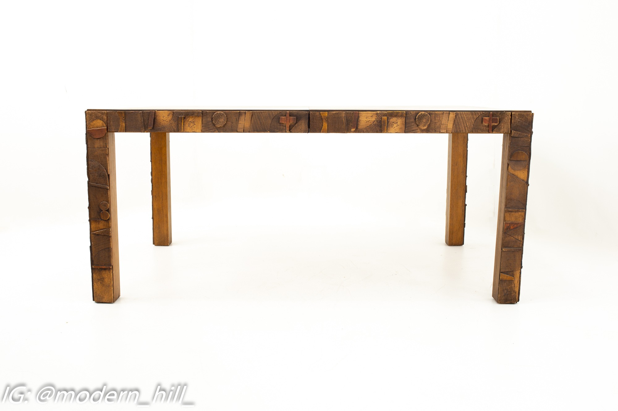 Lane Brutalist Pueblo Mid Century Dining Table