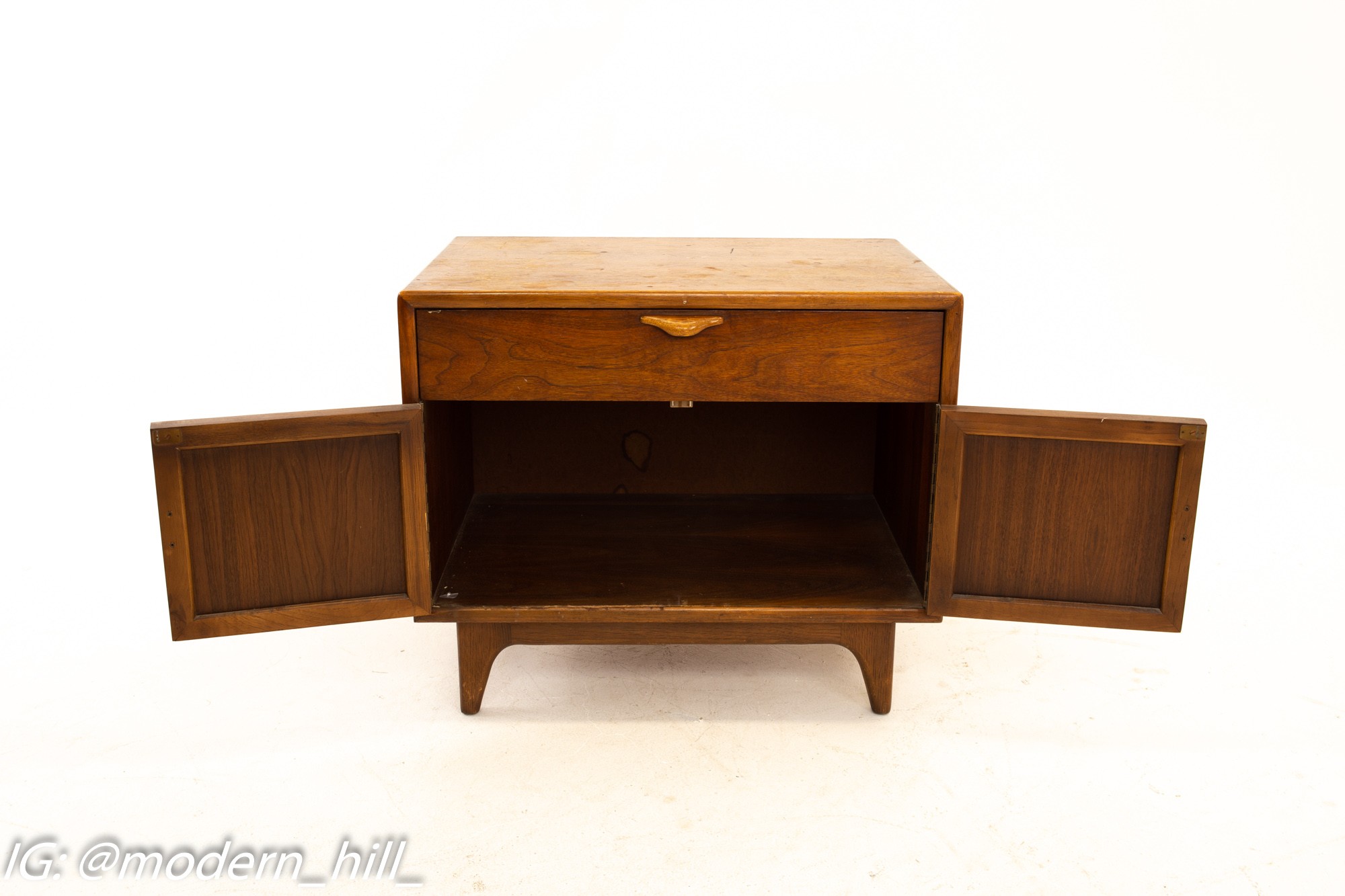 Images | Mid Century Modern Furniture - Mid Century Furniture Chicago Warren Church for Lane Perception Mid Century Walnut 2 Door Nightstand
