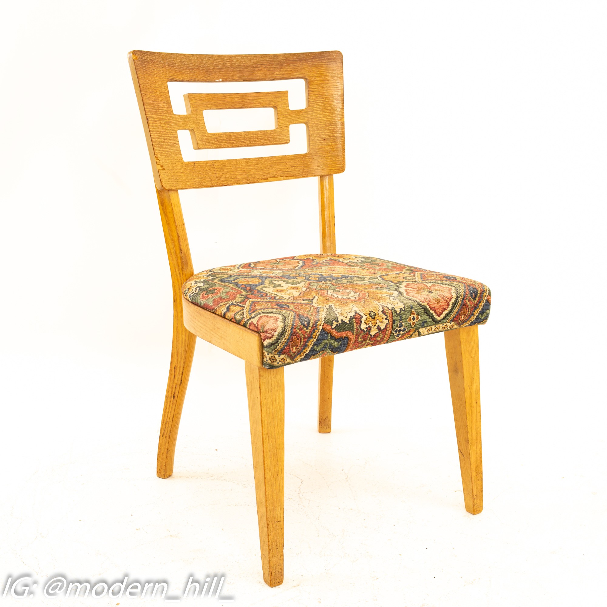 Heywood-wakefield Style Richardson Furniture Mid Century Dining Chairs - Set of 6