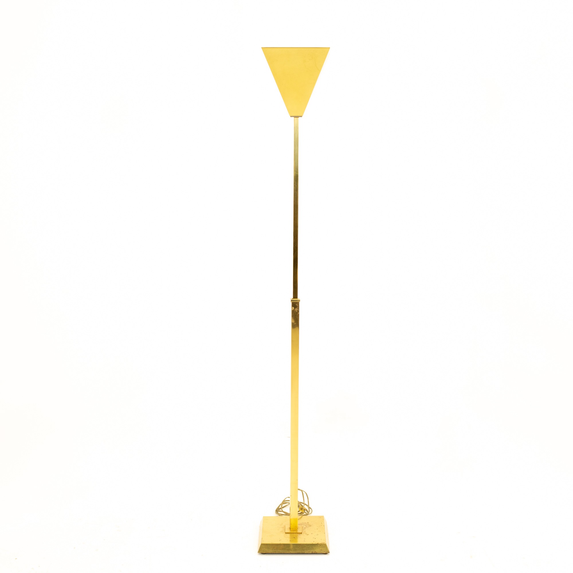 Frederick Cooper Style Mid Century Brass Torchiere Lamp