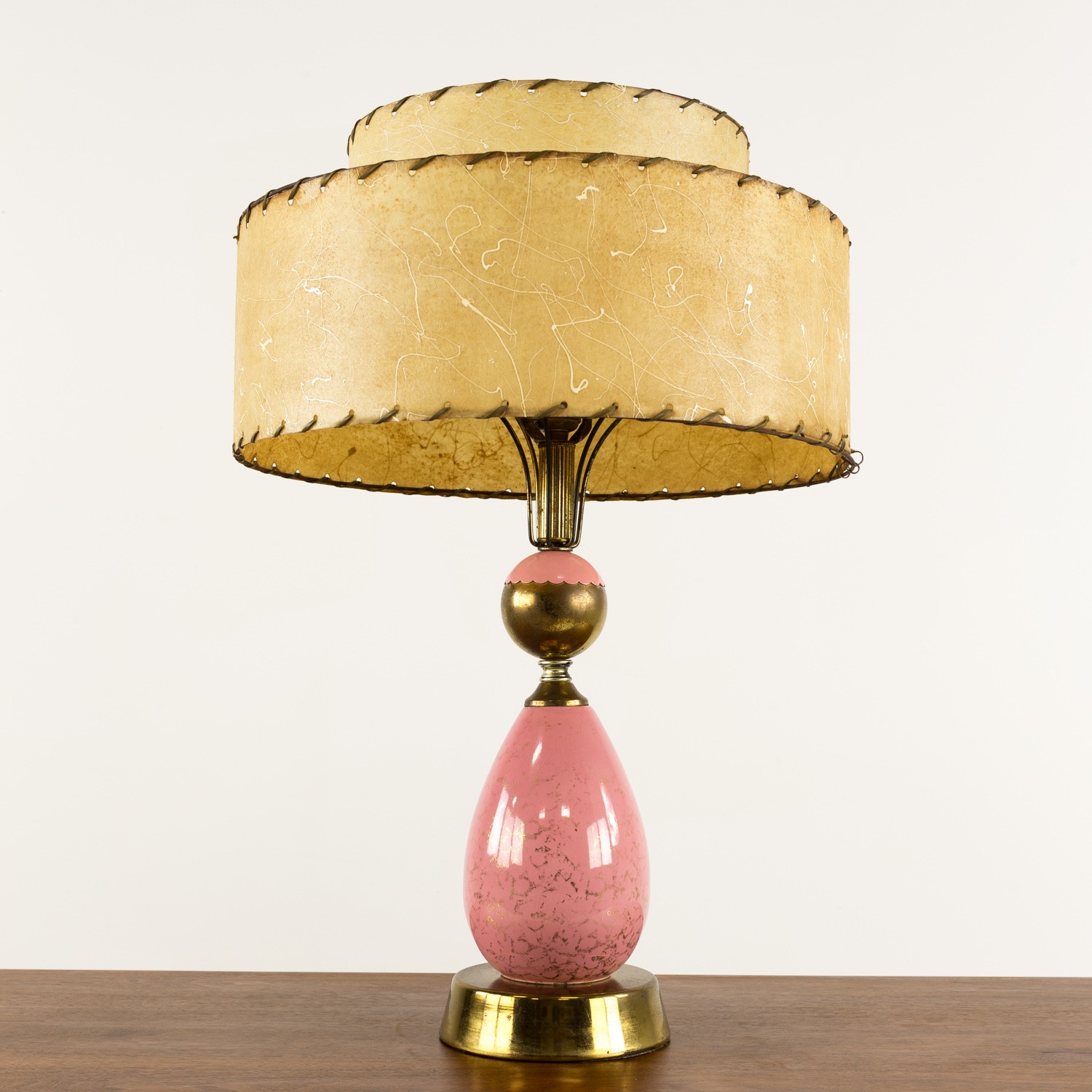 Pink Mid-century Modern Table Lamps - Matching Pair