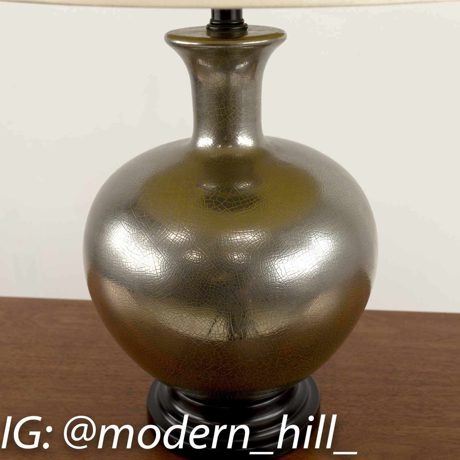 Mid-century Modern Silver Table Lamp