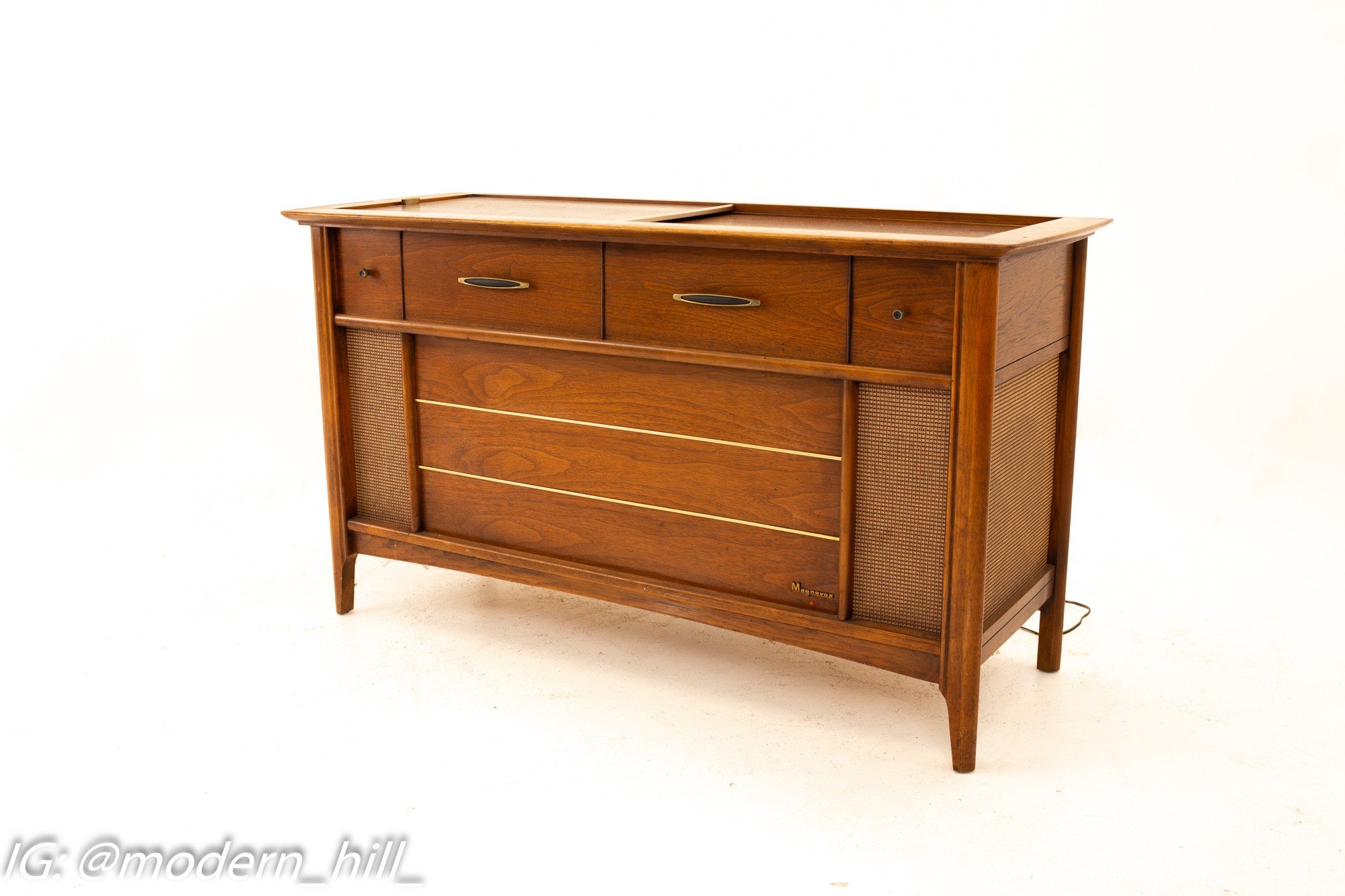 Magnavox Mid Century Walnut Stereo Console