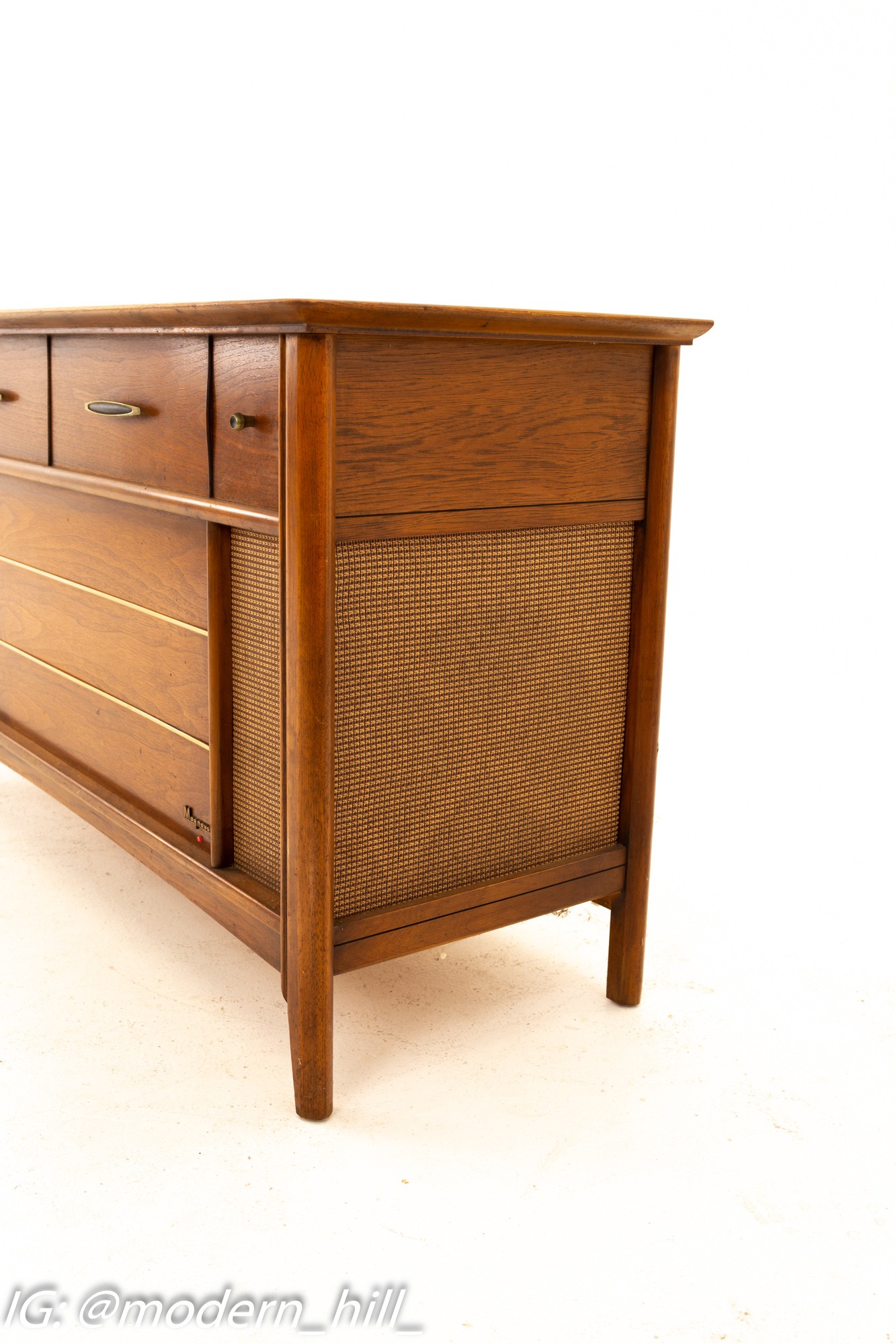 Magnavox Mid Century Walnut Stereo Console