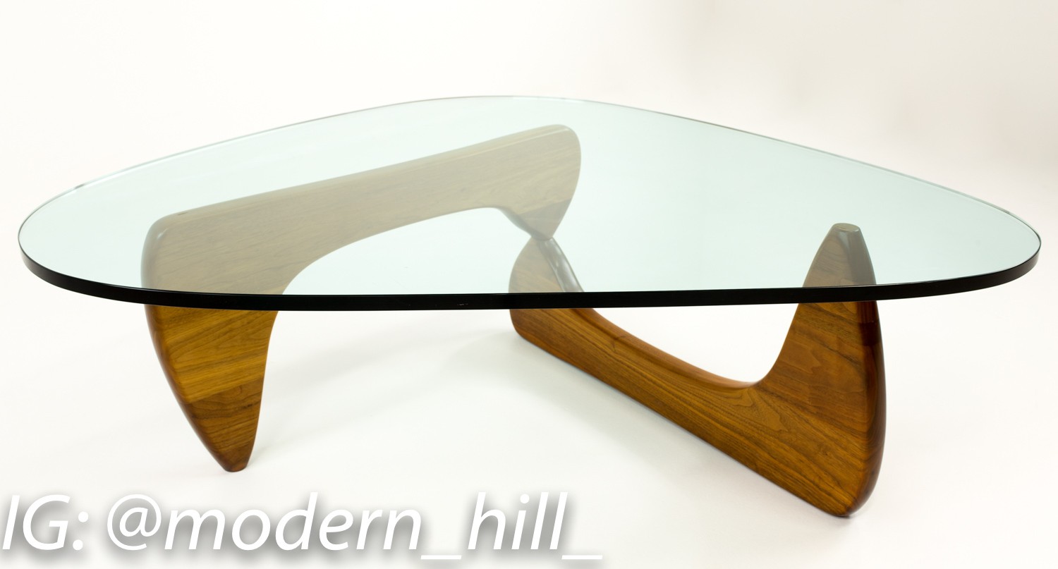 Early Isamu Noguchi for Herman Miller Glass Coffee Table