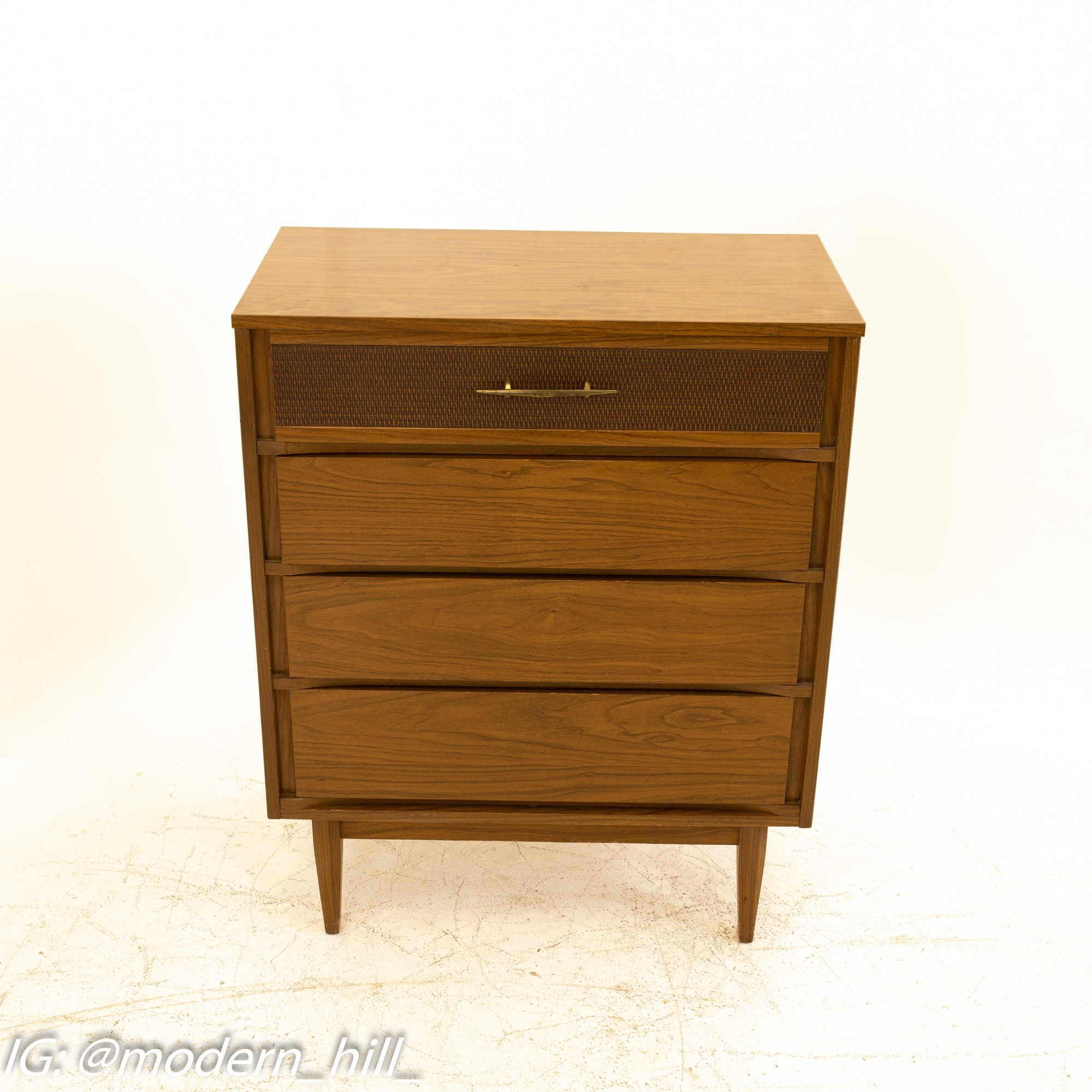 Images | Mid Century Modern Furniture - Mid Century Furniture Chicago Kroehler Mid Century Walnut 4 Drawer Highboy