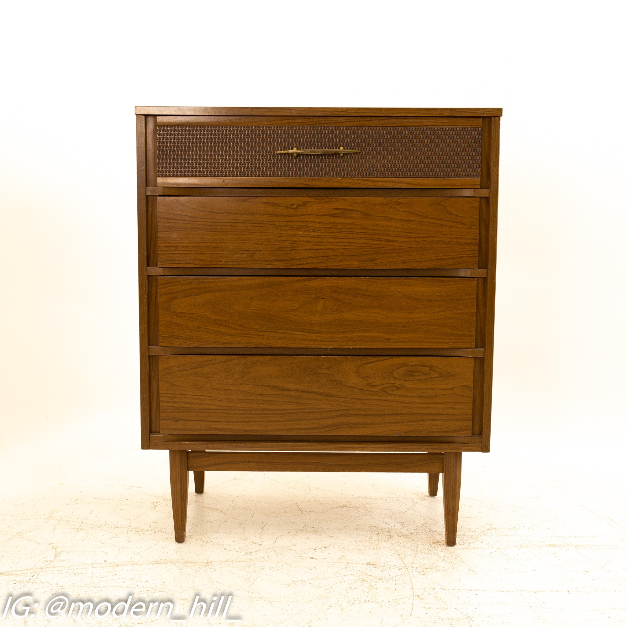 Images | Mid Century Modern Furniture - Mid Century Furniture Chicago Kroehler Mid Century Walnut 4 Drawer Highboy