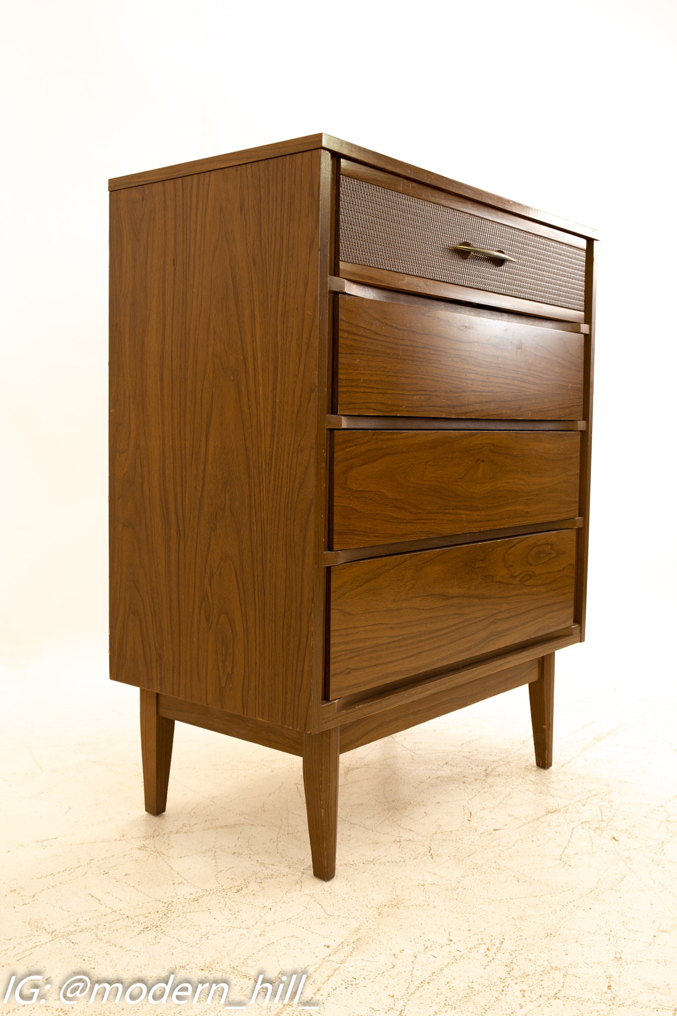 Images | Mid Century Modern Furniture - Mid Century Furniture Chicago Kroehler Mid Century Walnut 4 Drawer Highboy