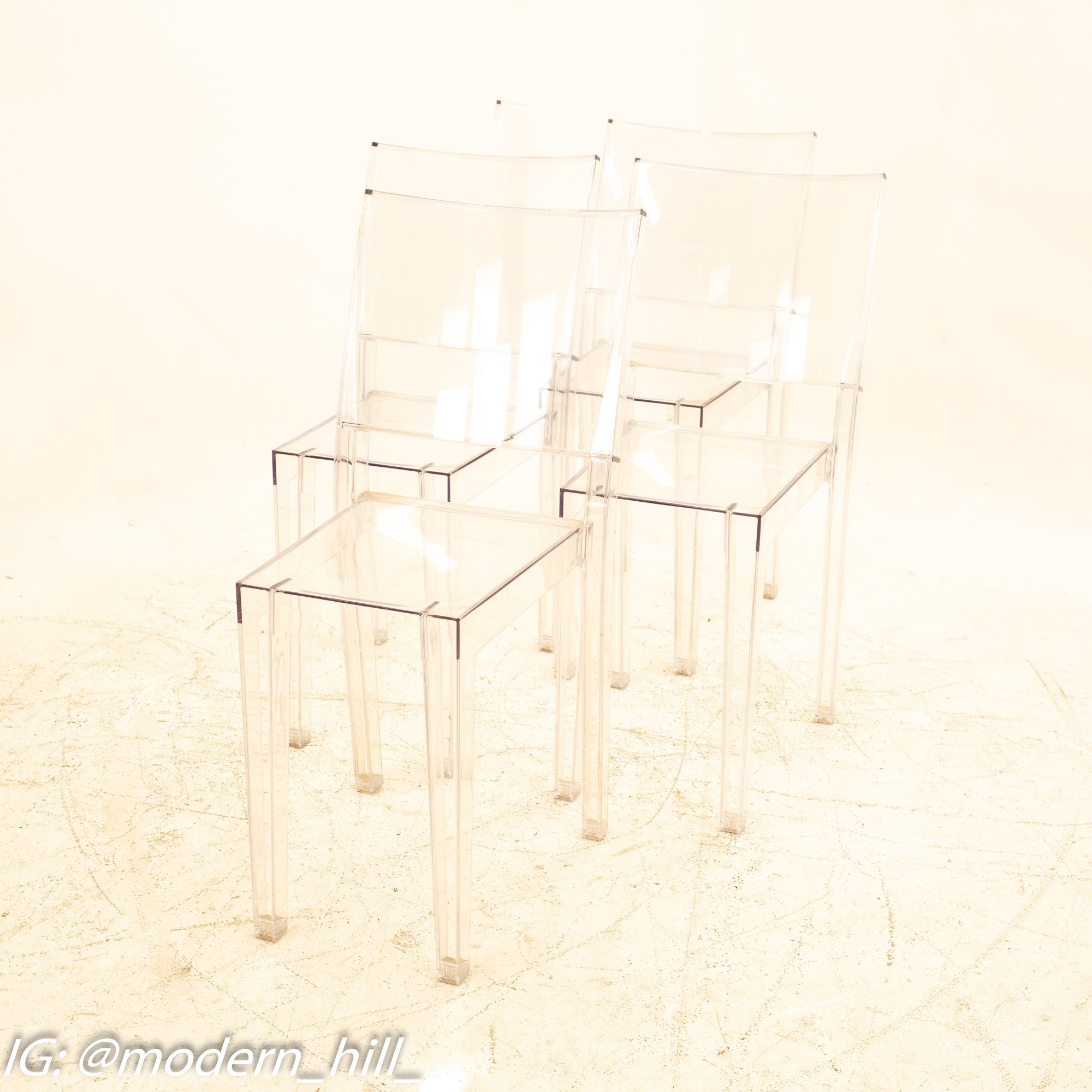 Images | Mid Century Modern Furniture - Mid Century Furniture Chicago Philippe Starck for Kartell La Marie Mid Century Clear Acrylic Dining Chairs - Set of 4