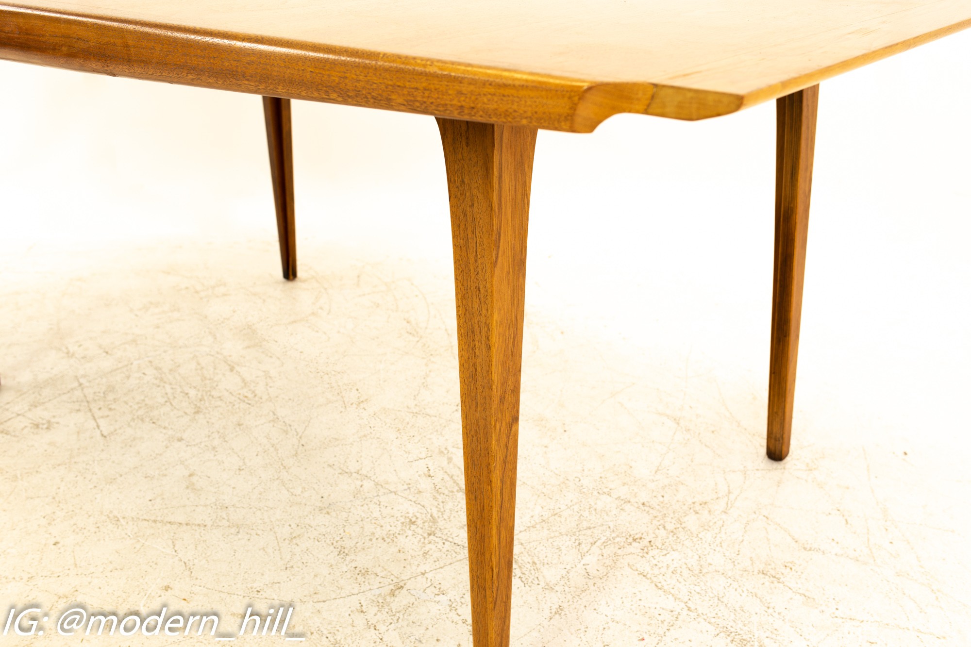 Images | Mid Century Modern Furniture - Mid Century Furniture Chicago Mid Century 10 Person Walnut Dining Table with 3 Leaves
