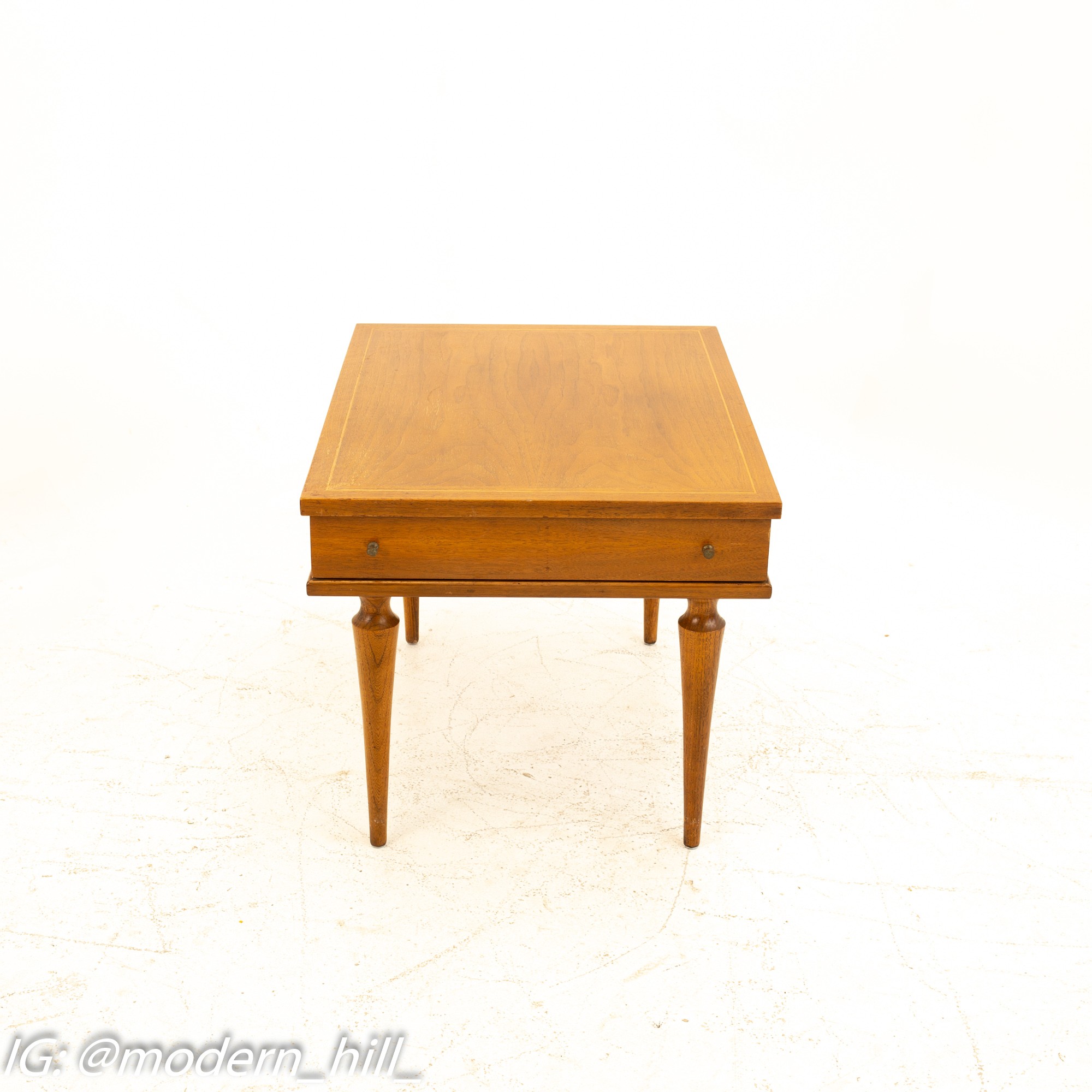 American of Martinsville Mid Century Walnut Side End Table