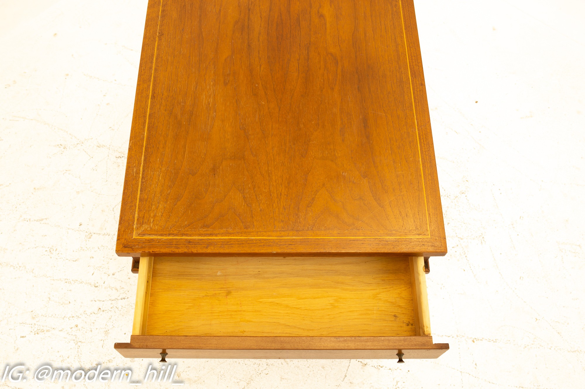 American of Martinsville Mid Century Walnut Side End Table